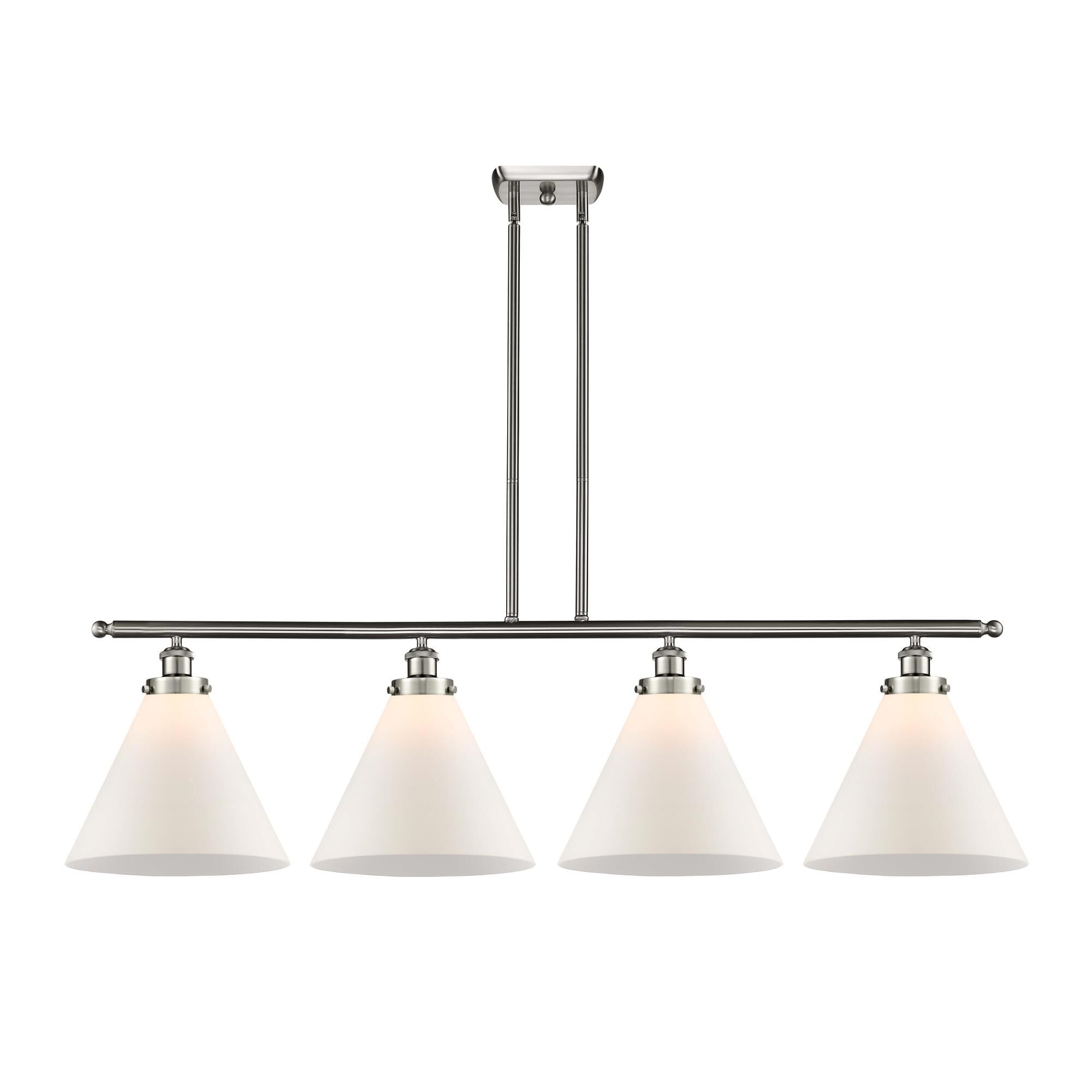 Shown in Satin Nickel finish and Brushed Satin Nickel shade