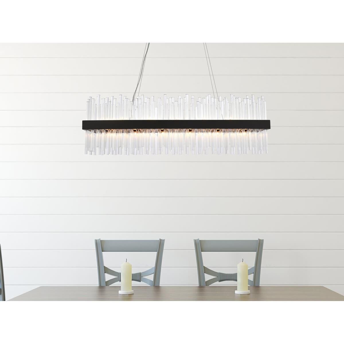Dallas 42 Inch 24 Light Linear Suspension Light by Elegant Lighting