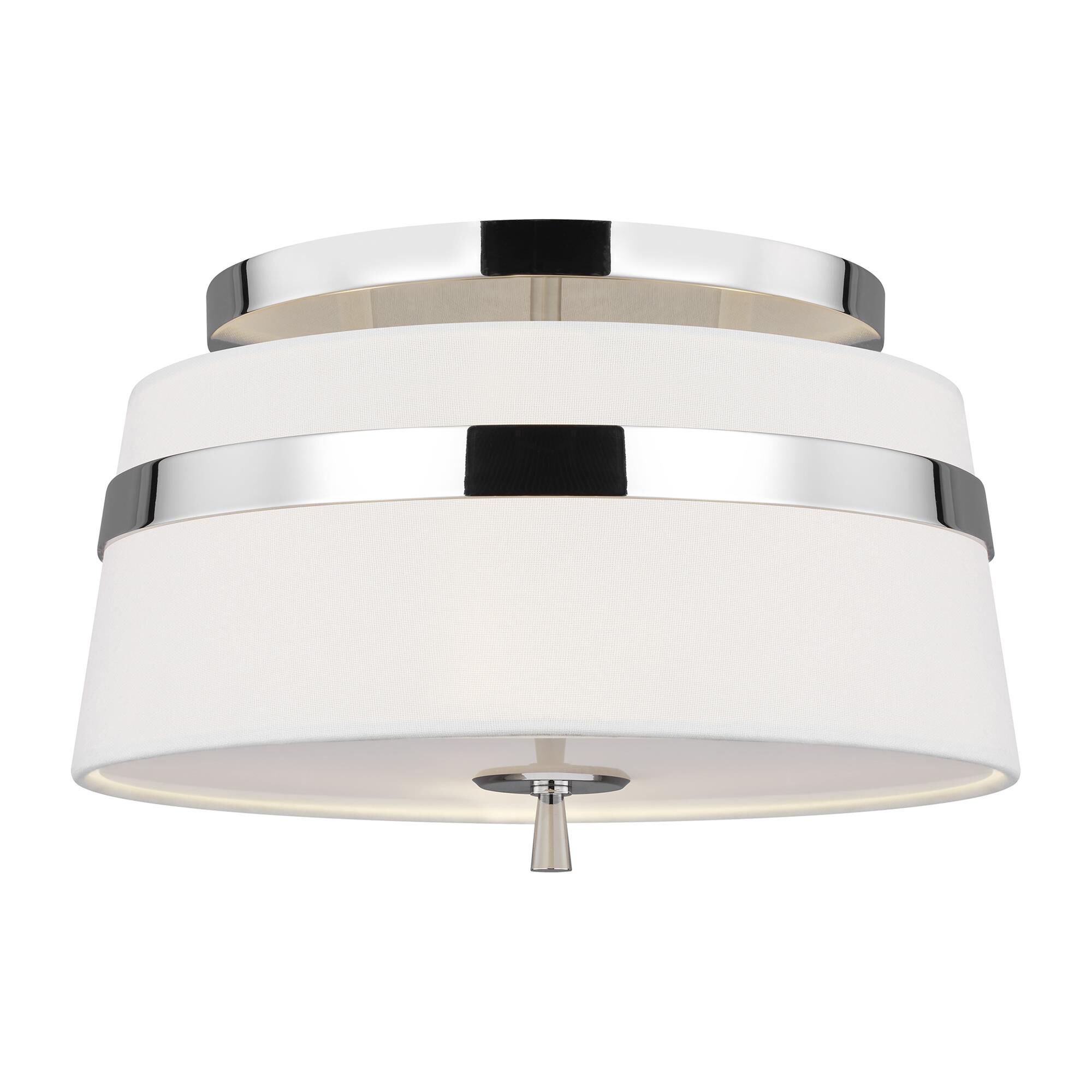 Alexa Hampton Cordtlandt 14 Inch 3 Light Semi Flush Mount,