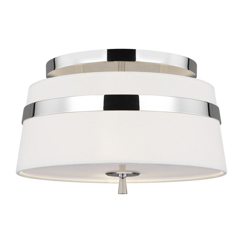 Alexa Hampton Cordtlandt 14 Inch 3 Light Semi Flush Mount by Visual Comfort Studio