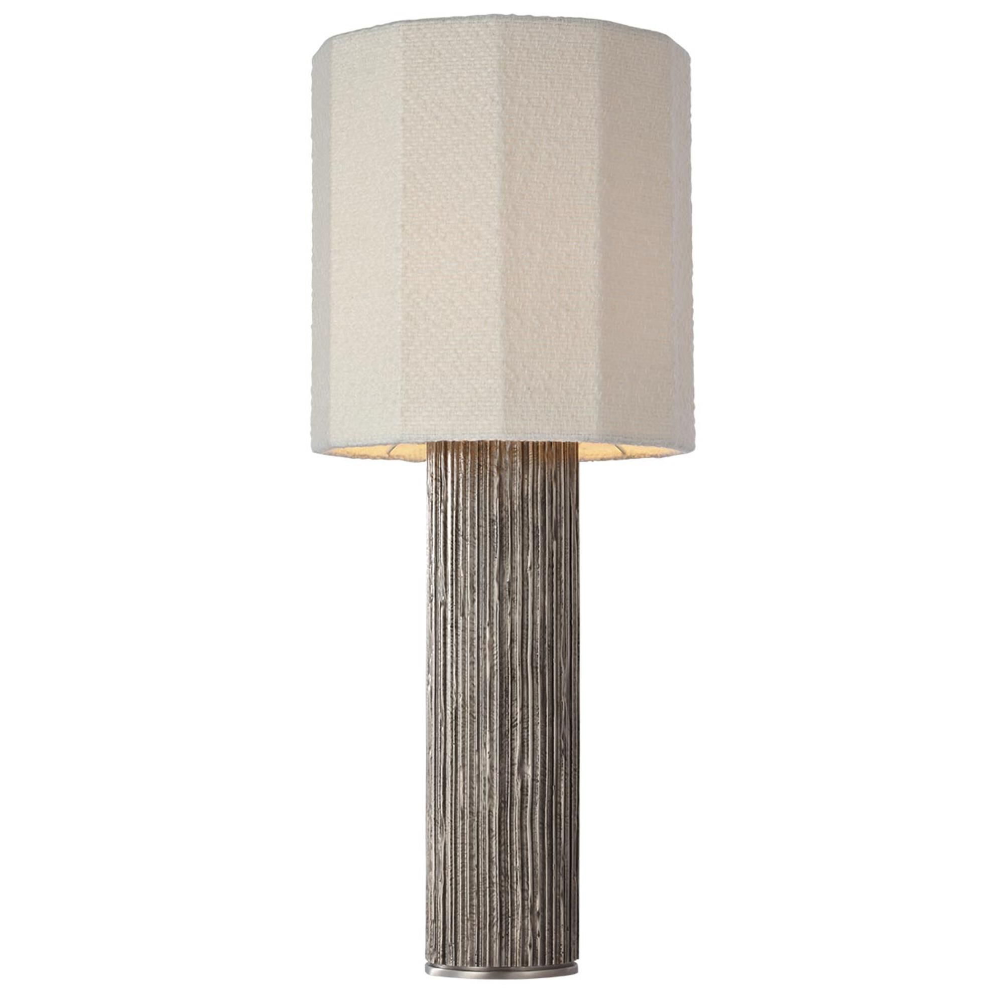 Shown in Ridged Graphite finish and Decorative Boucle shade