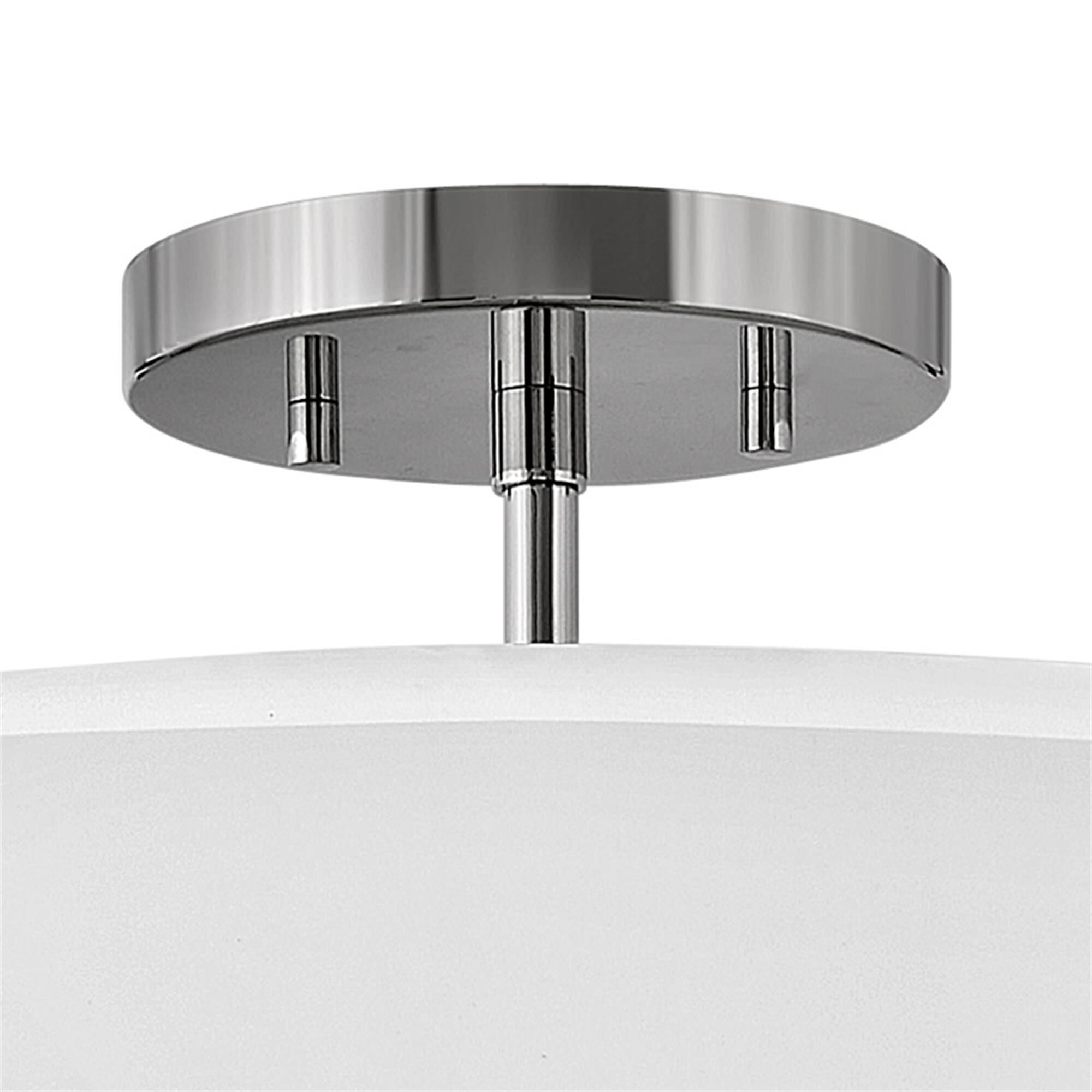 Graham 16 Inch 3 Light Semi Flush Mount,