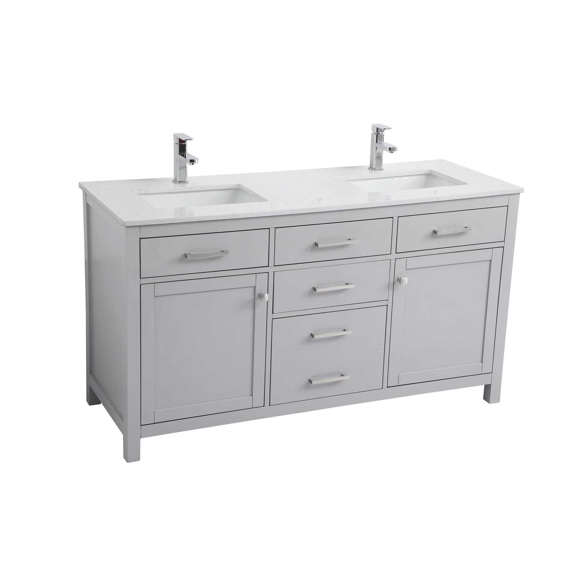 Lewis 60 Inch Bath Vanity by Elegant Decor