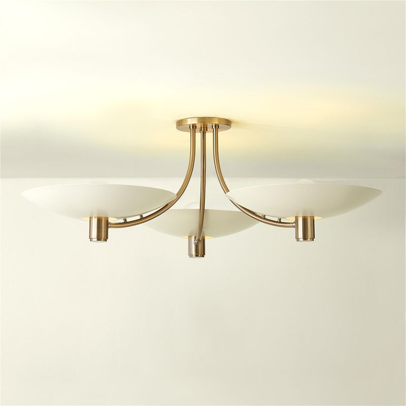 Wolfe 40 Inch 6 Light Semi Flush Mount by Troy Lighting