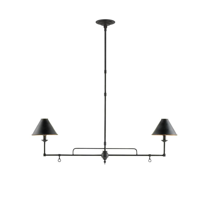 Prosperity Medium Linear Chandelier by Currey & Company