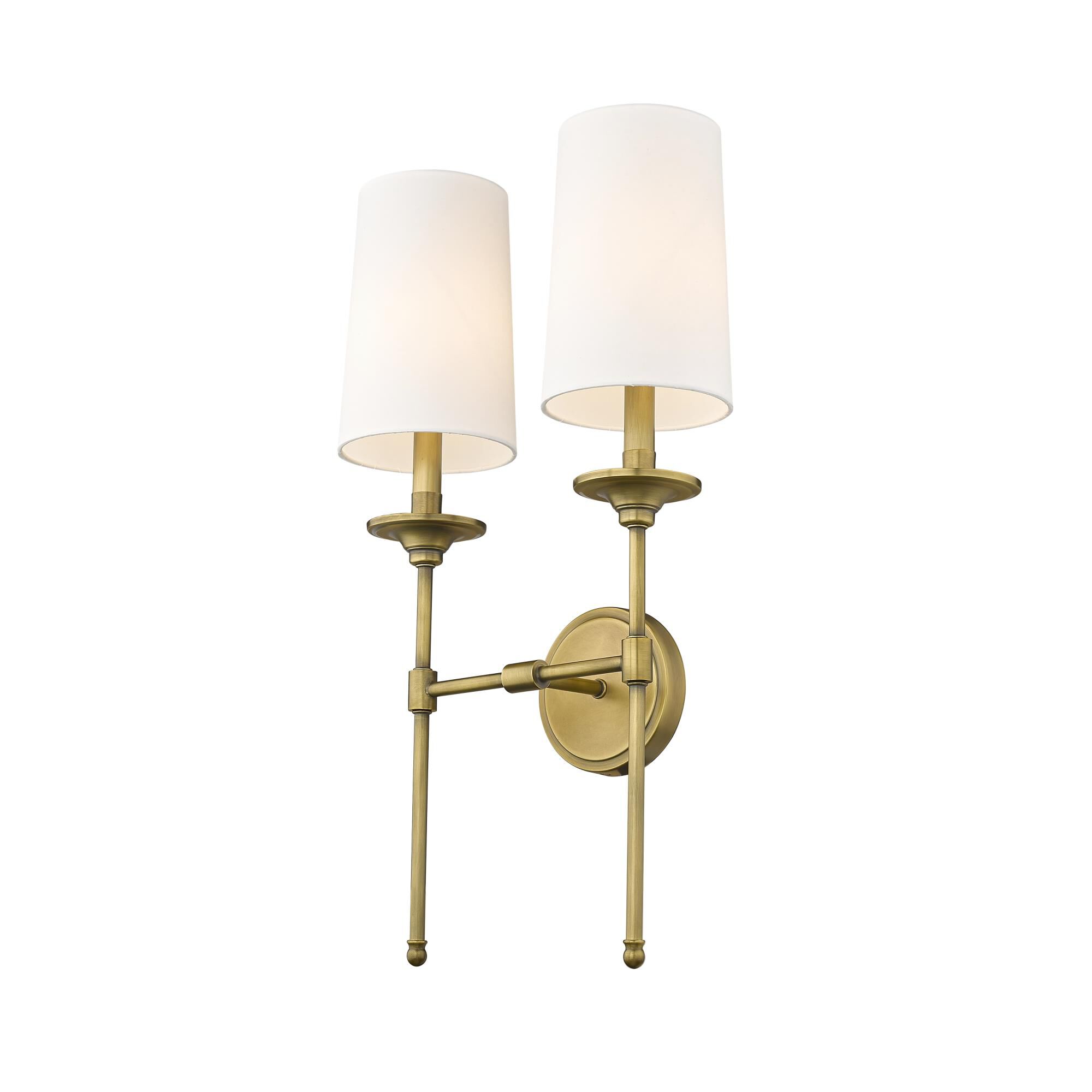 Shown in Rubbed Brass finish and Cloth Cover glass and Cloth Cover shade