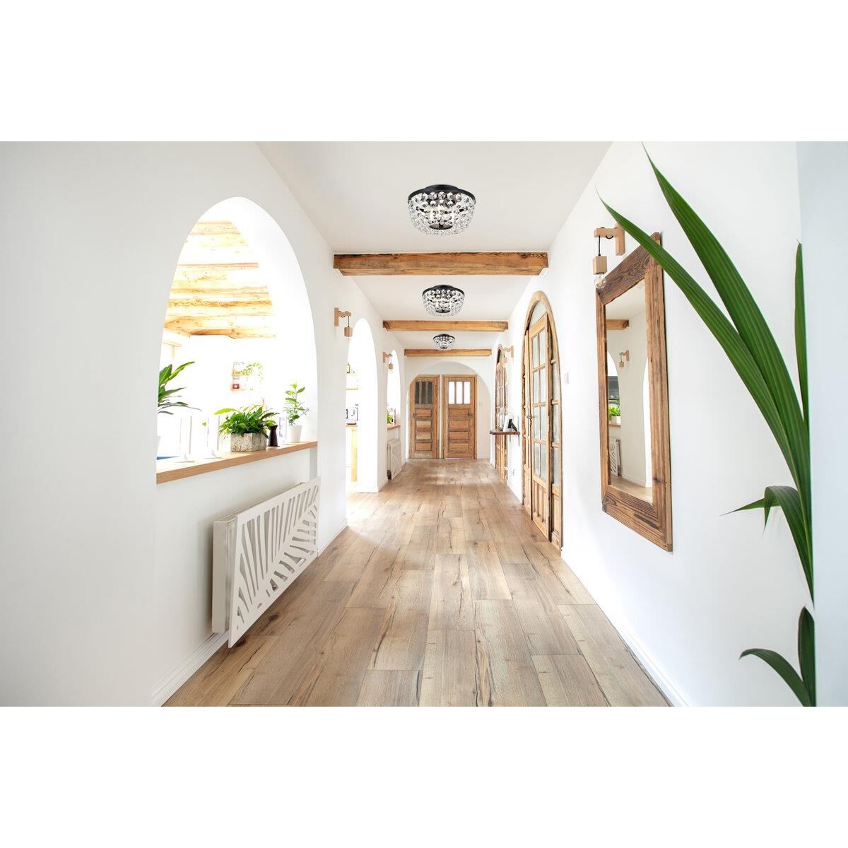 Cora 10 Inch 3 Light Flush Mount by Elegant Lighting