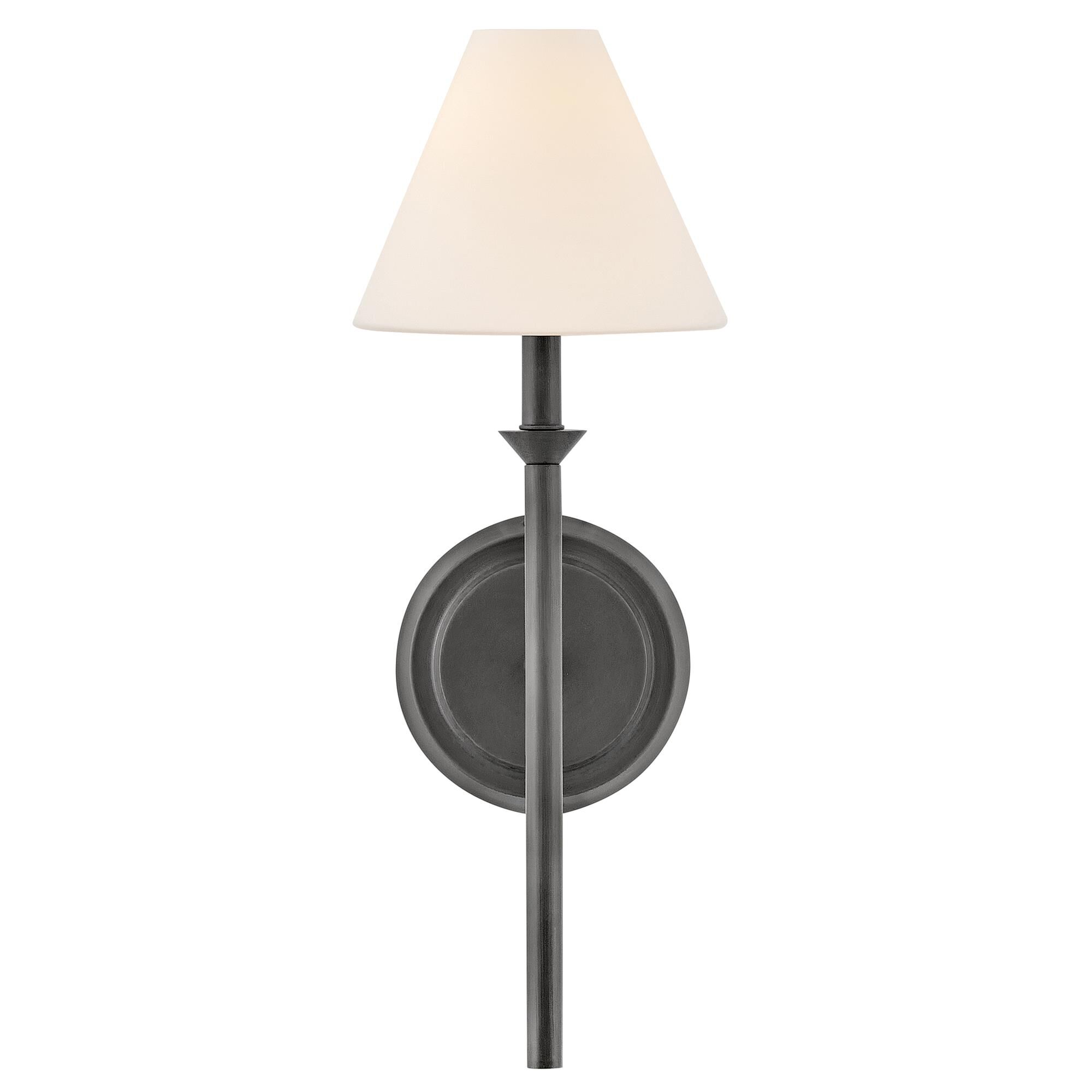 Shown in Blackened Brass finish and Etched Opal glass