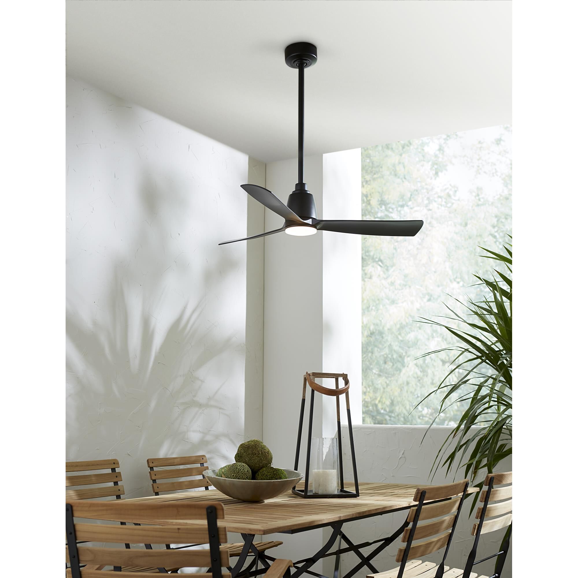 Fanimation Kute 52-in Brushed Nickel Color-changing Integrated LED Indoor/Outdoor Smart...