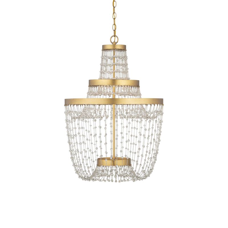 Mademoiselle 22 Inch Mini Chandelier by Currey and Company