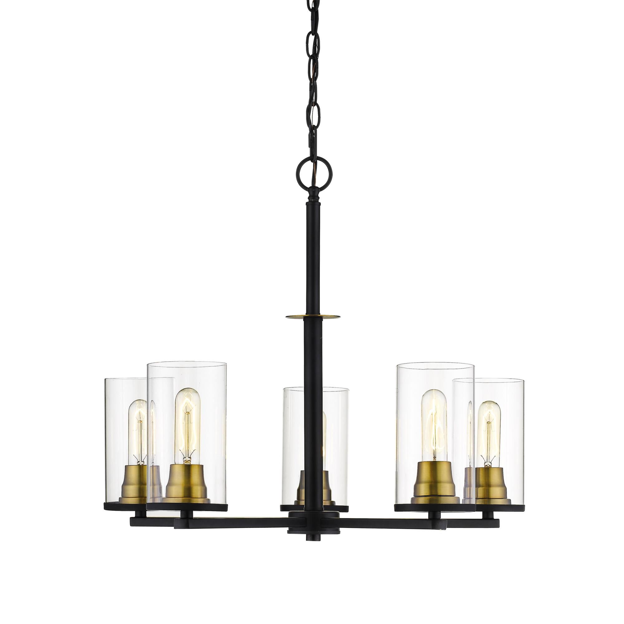 Shown in Matte Black - Heirloom Bronze finish and Clear glass