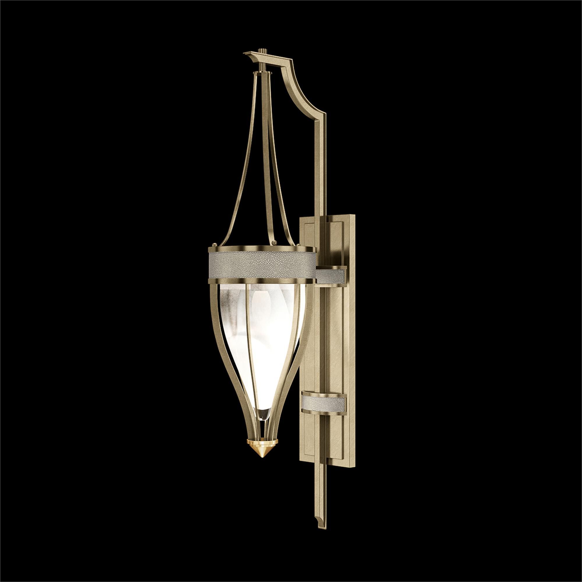 Shown in Soft Gold Leaf and Brass  finish and Coco accent