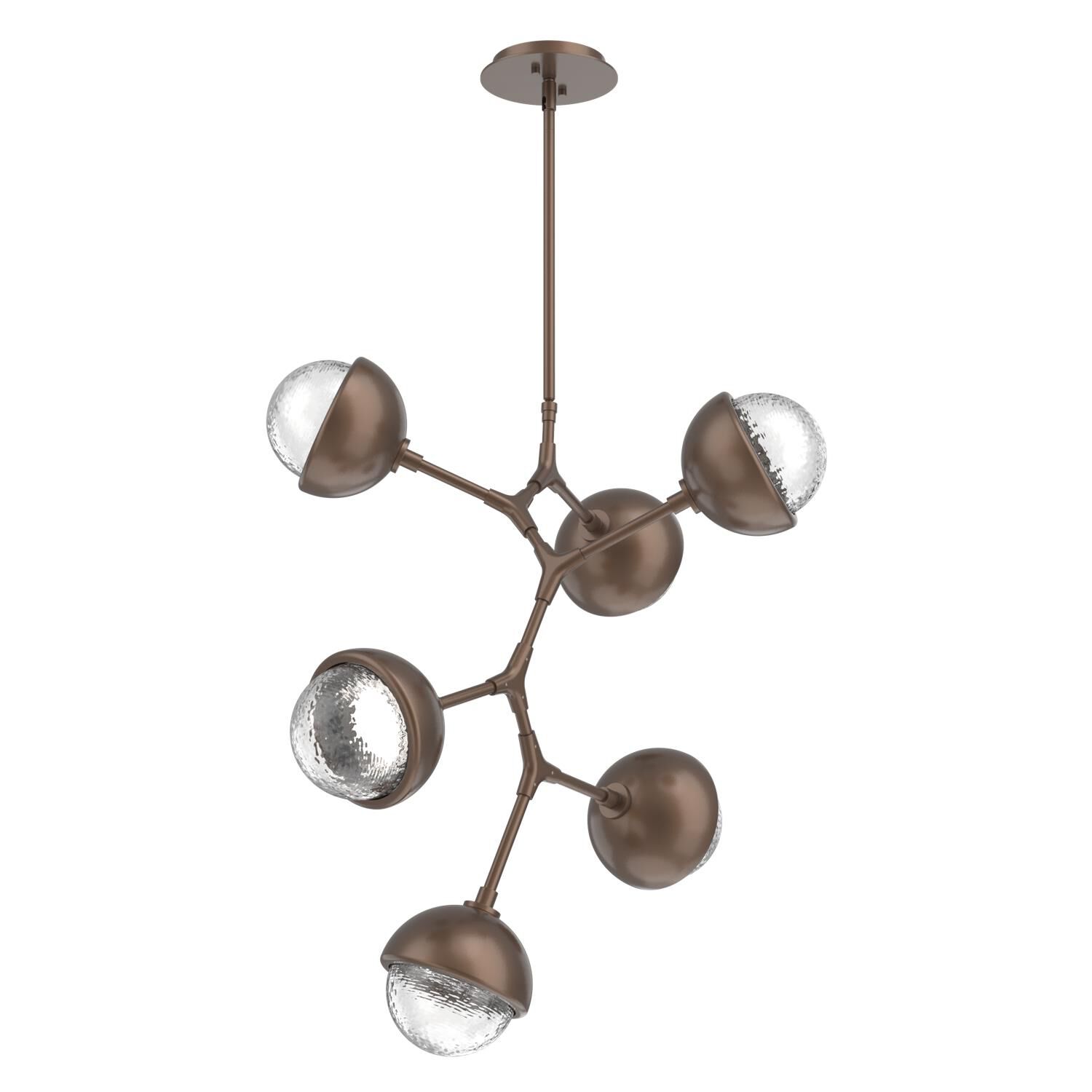 Shown in Burnished Bronze finish and Clear glass and Metal Shade Matching Finish accent