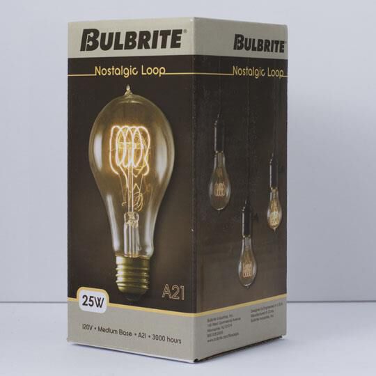 25 Watt 2700K A21 Vintage Light Bulb by Bulbrite