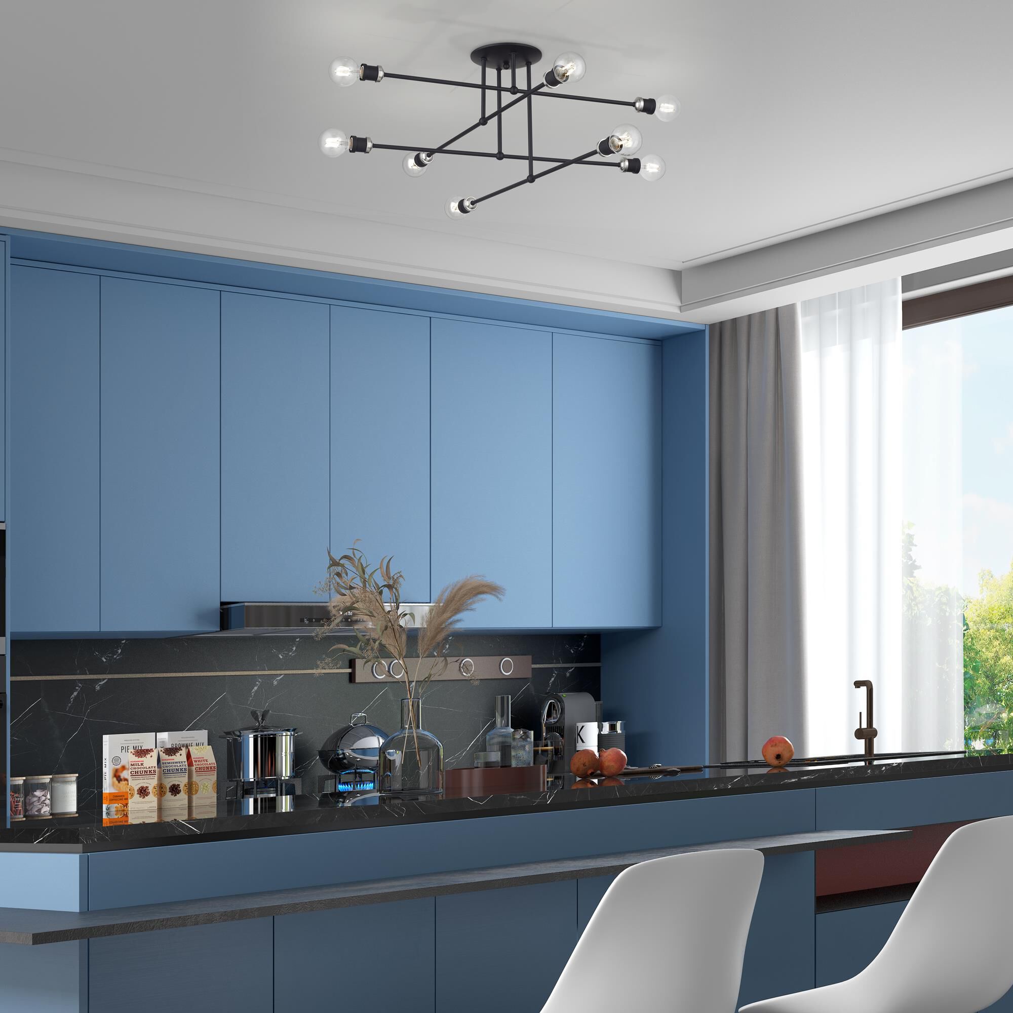 Shown in Black with Brushed Nickel Accents finish