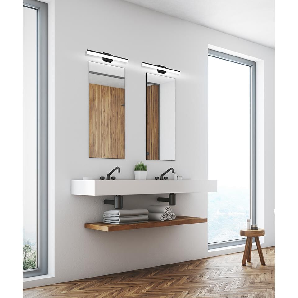 Shown in Matte Black finish and Satin Acrylic shade