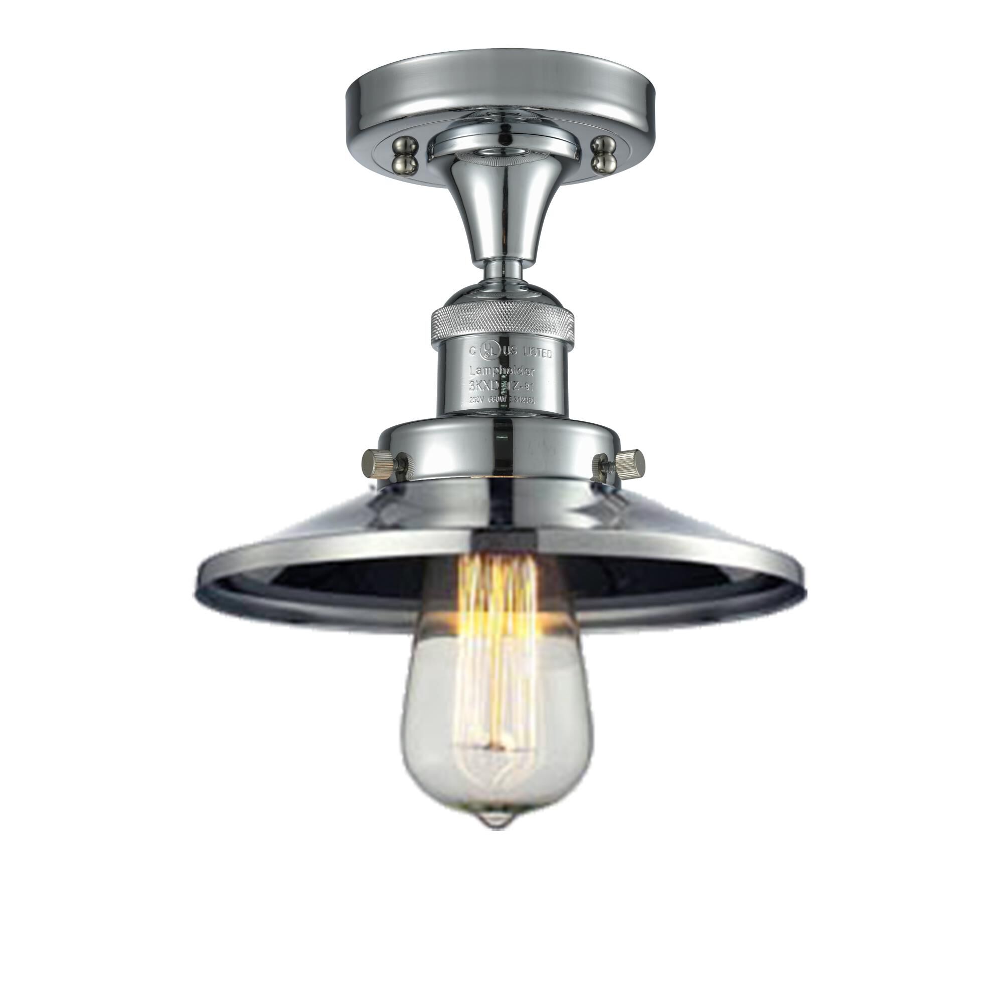 Bruno Marashlian Railroad 7 Inch 1 Light Semi Flush Mount by Innovations Lighting
