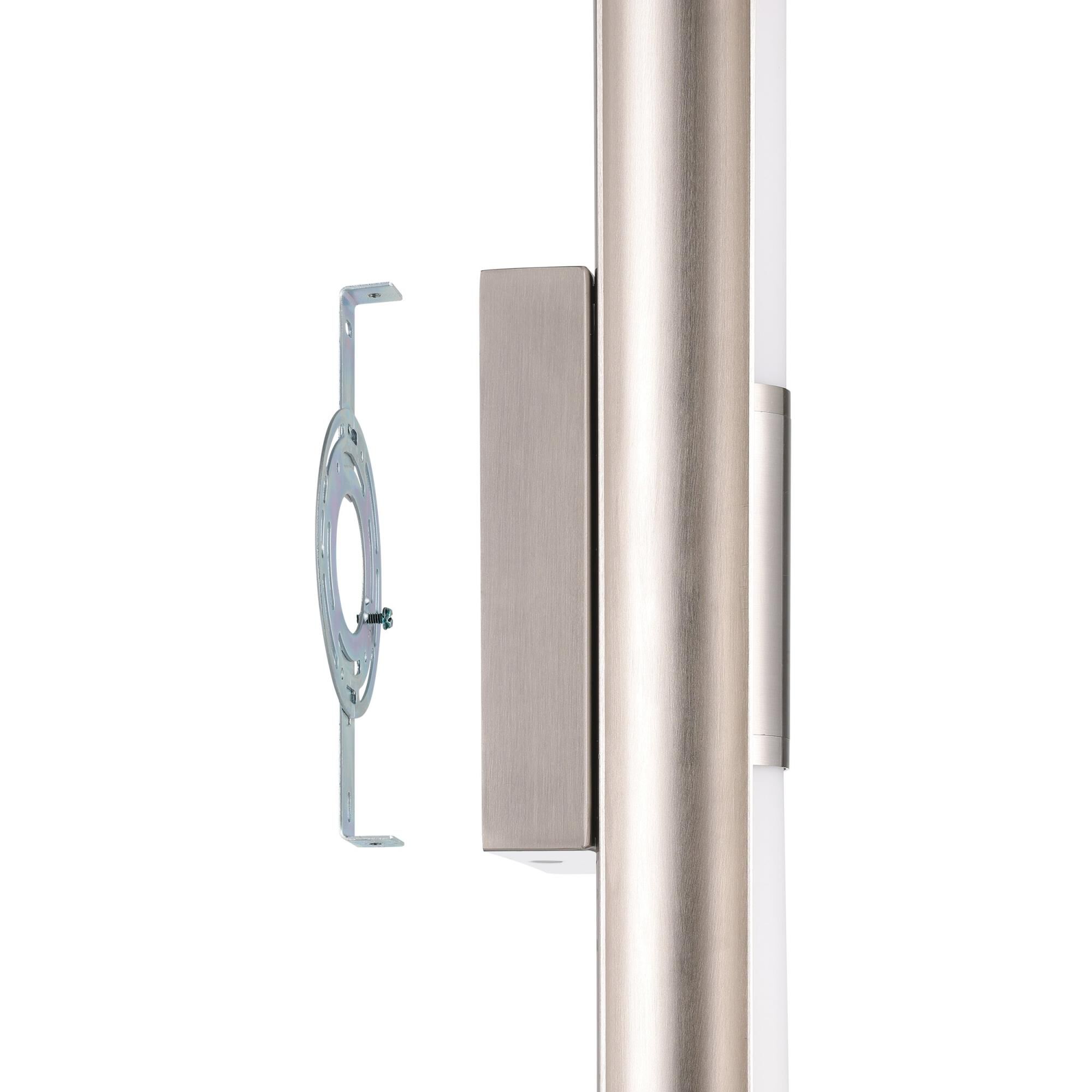 Shown in Brushed Nickel finish and Etched Opal glass