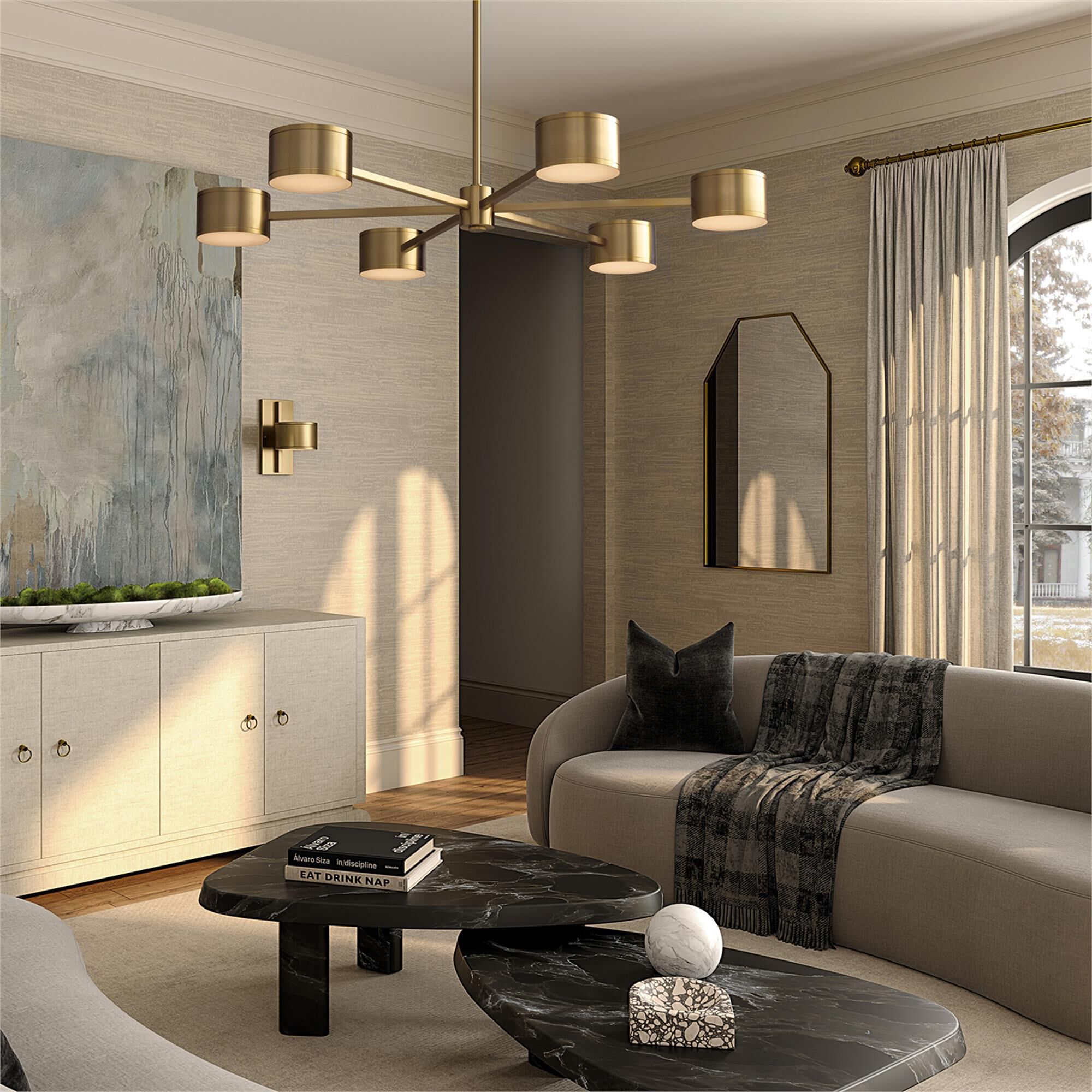 Shown in Aged Brass finish