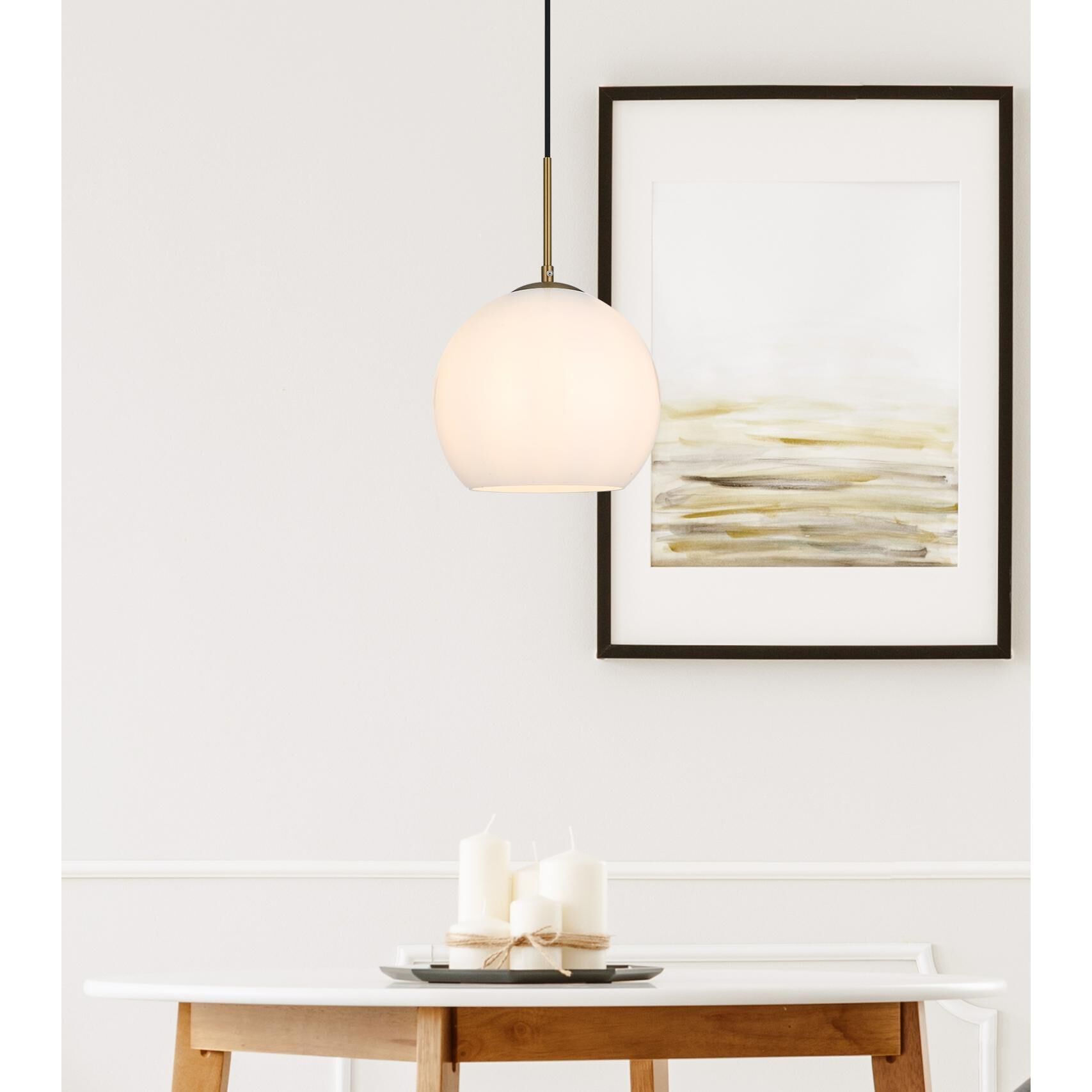 Baxter 10 Inch Mini Pendant by Elegant Lighting