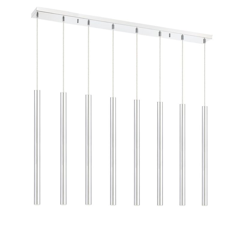 Forest 44 Inch 8 Light LED Linear Suspension Light by Z-Lite