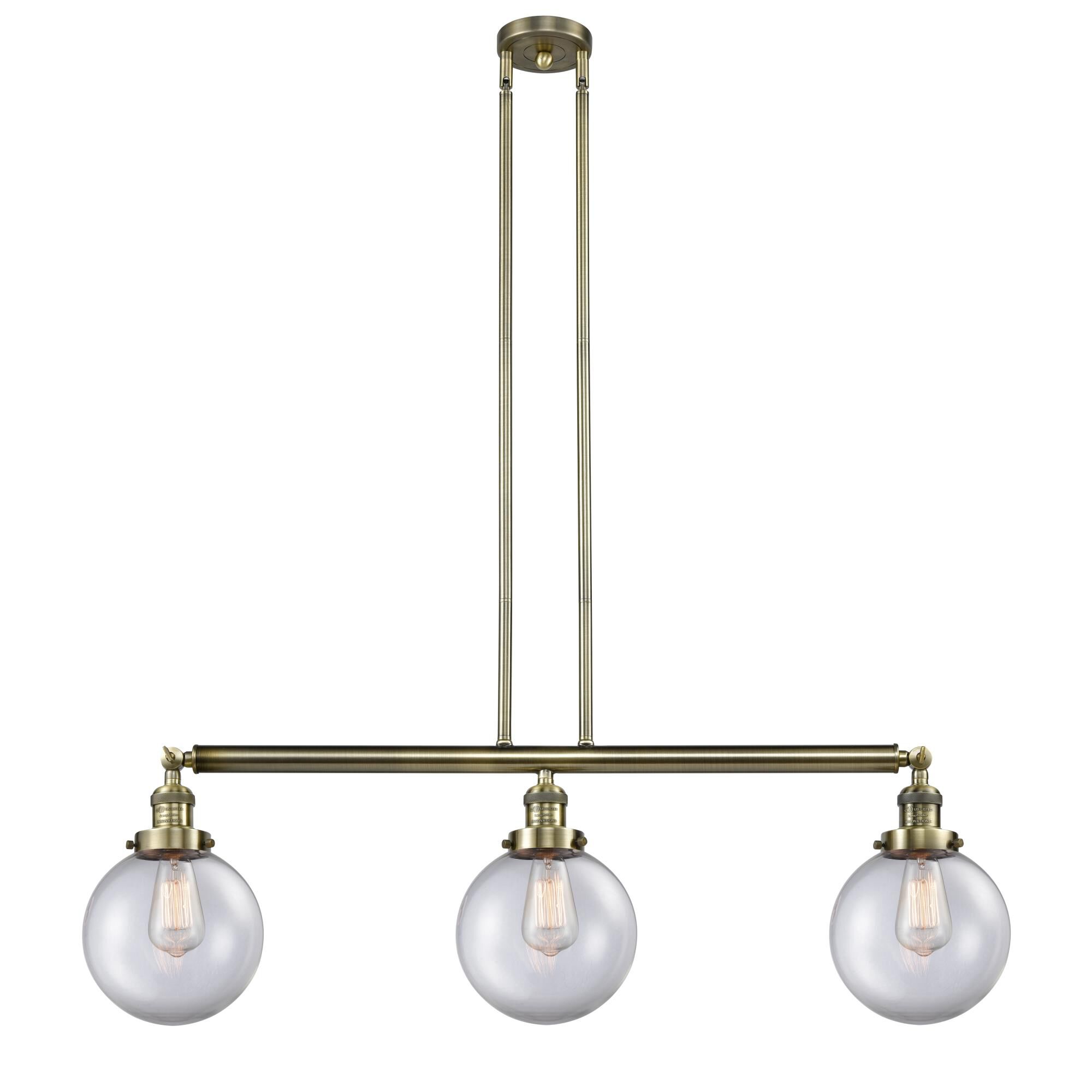 Bruno Marashlian Large Beacon 40 Inch 3 Light Linear Suspension Light by Innovations Lighting