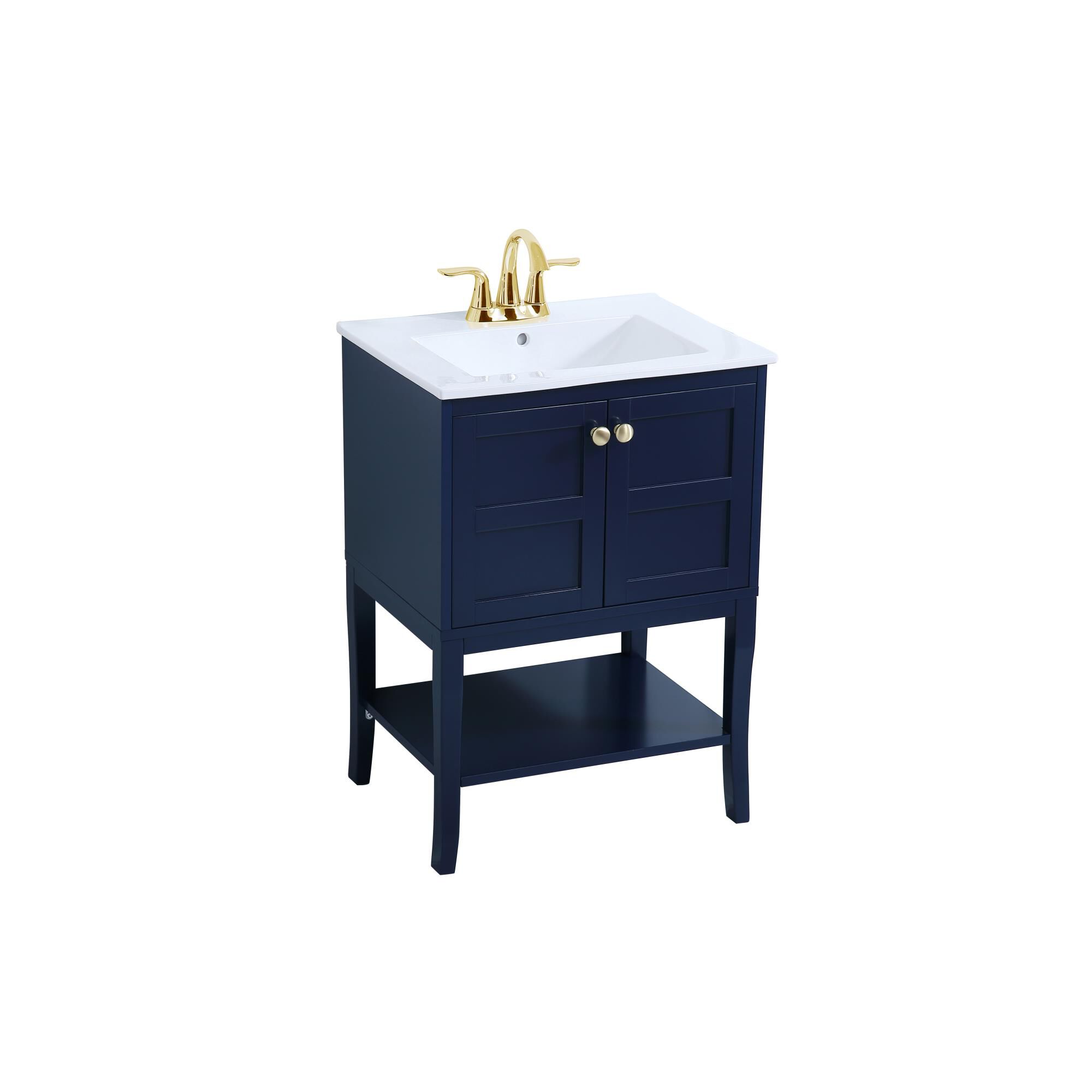 Shown in Blue And Gold With White finish