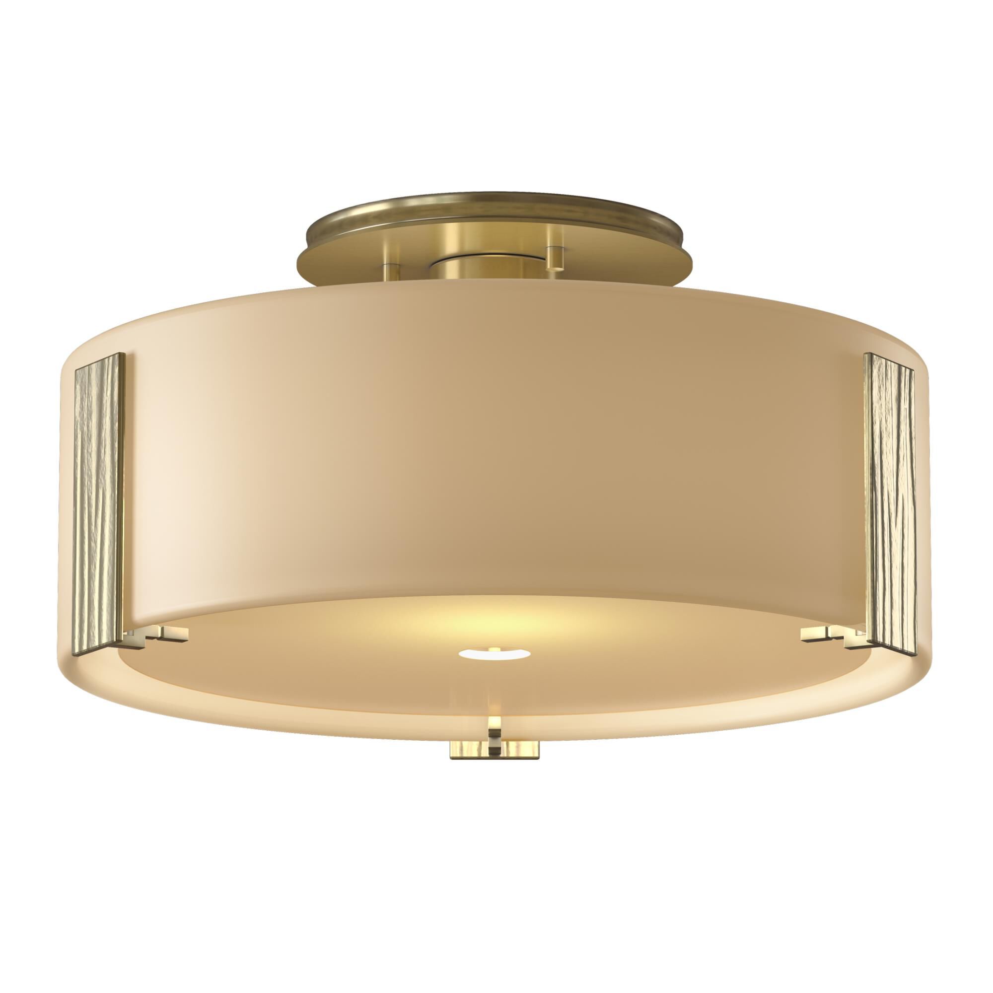 Shown in Modern Brass finish and Opal (Gg) glass