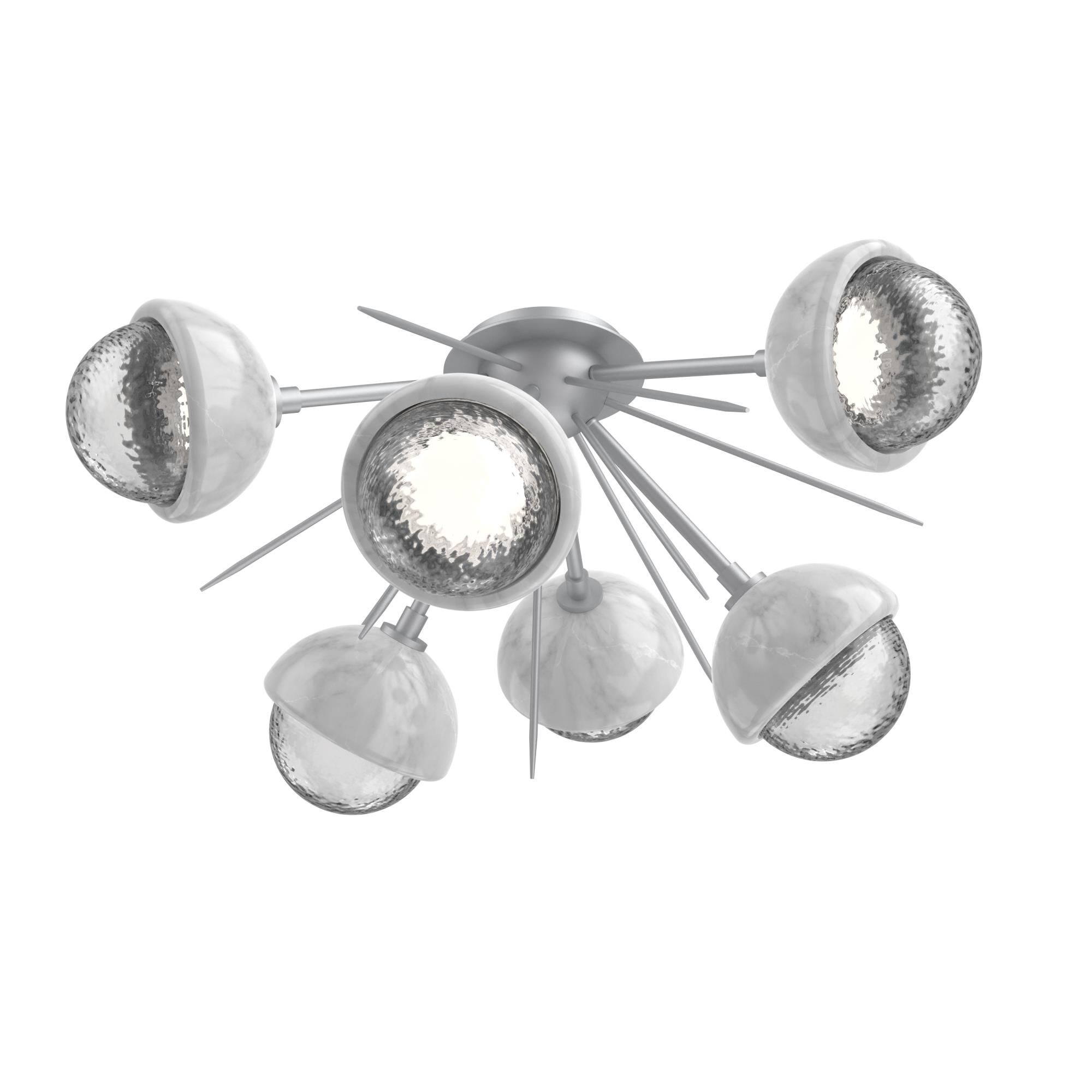 Levi Wilson Cabochon 28 Inch Semi Flush Mount by Hammerton Studio