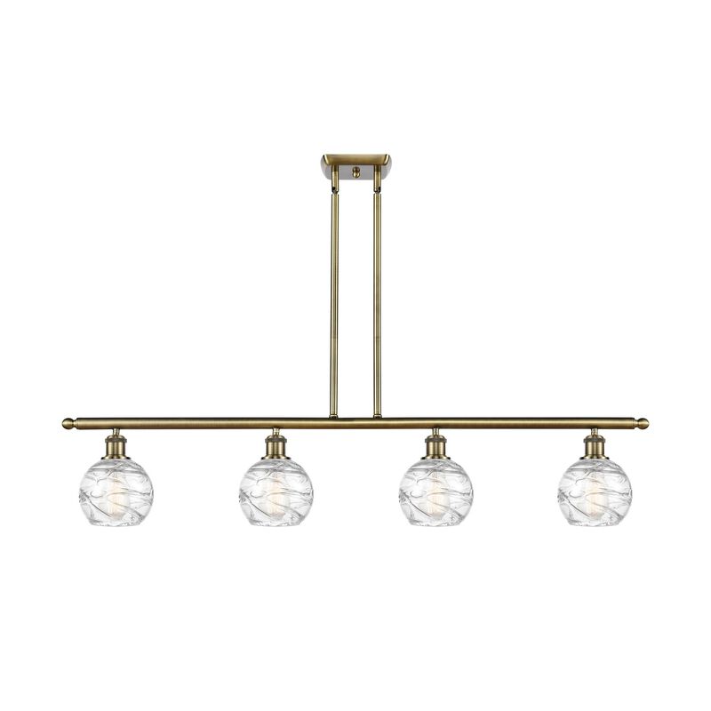 Bruno Marashlian Athens Deco Swirl 48 Inch Linear Suspension Light by Innovations Lighting