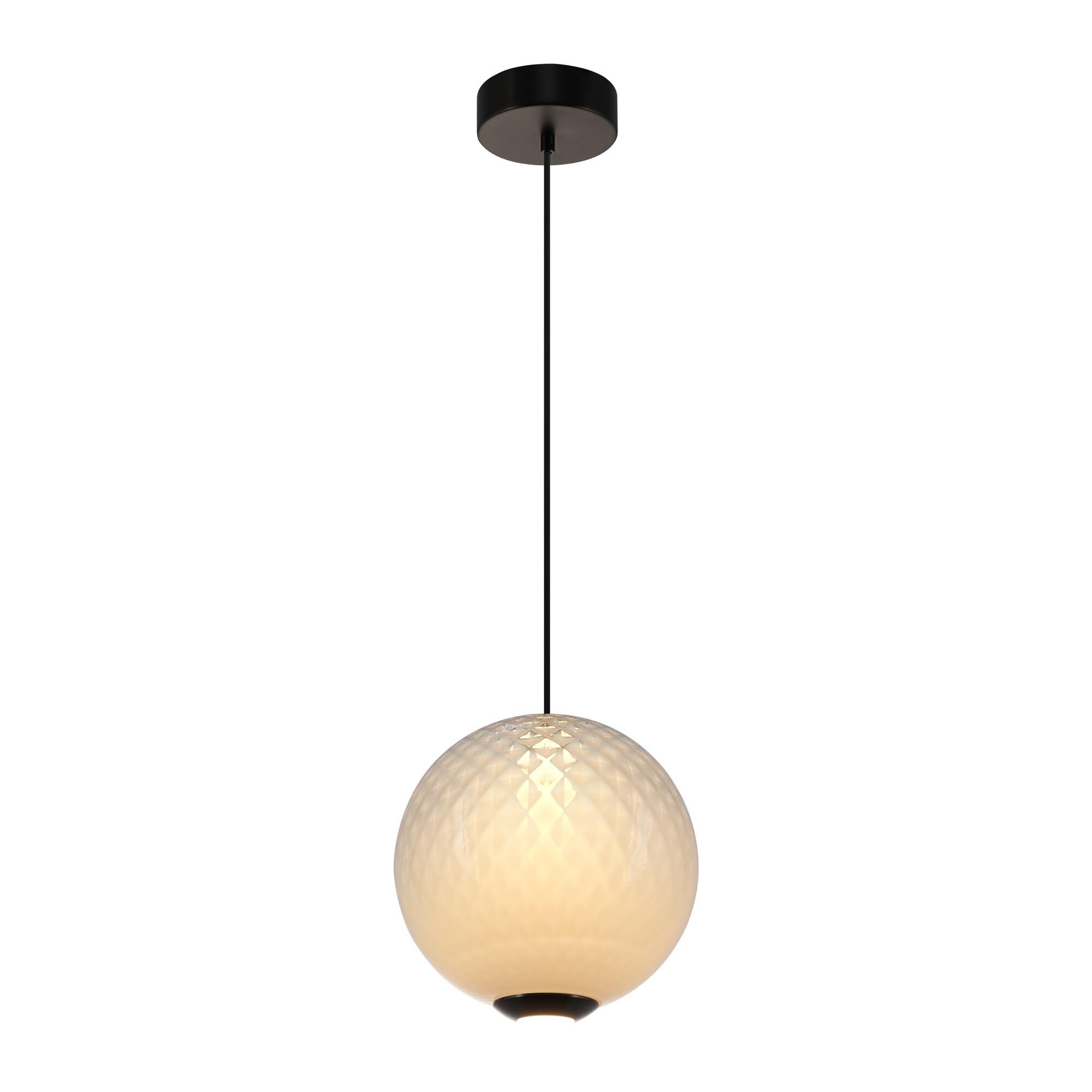 Shown in White finish and Diamond glass