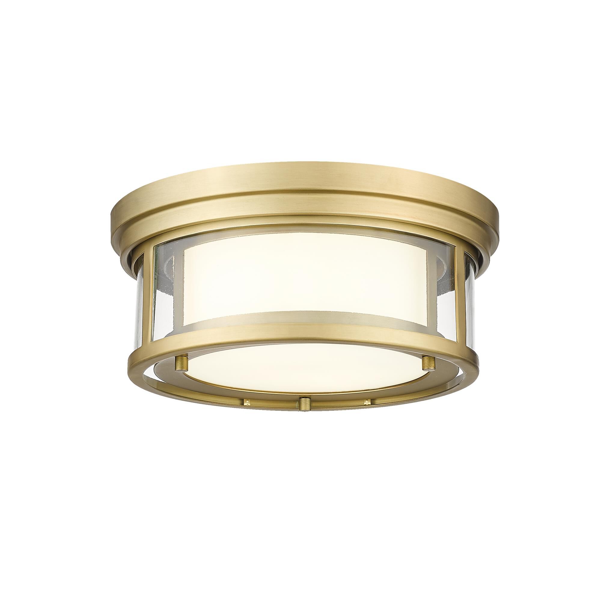 Shown in Olde Brass finish and Glass shade