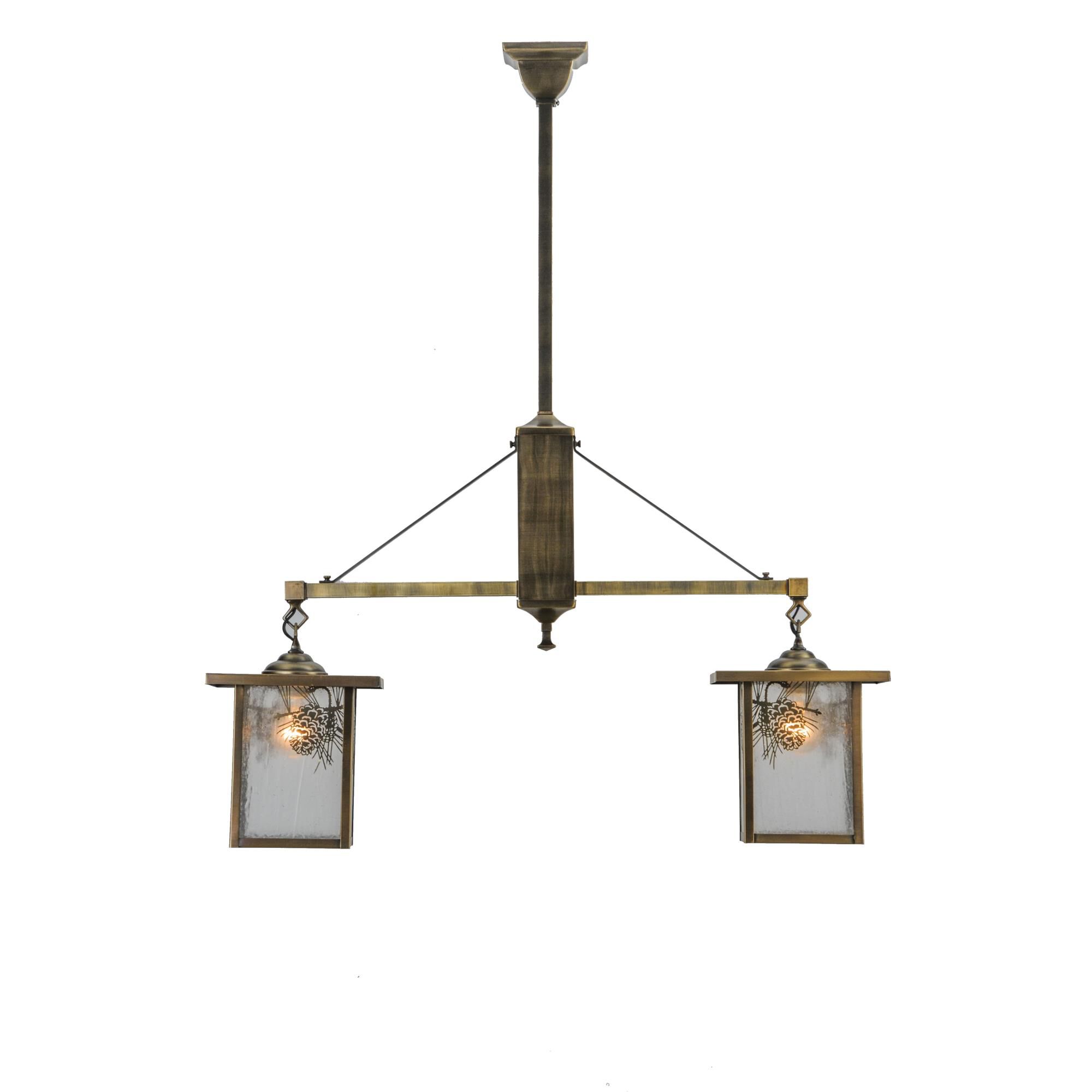 Hyde Park 35 Inch 2 Light Linear Suspension Light by Meyda Lighting
