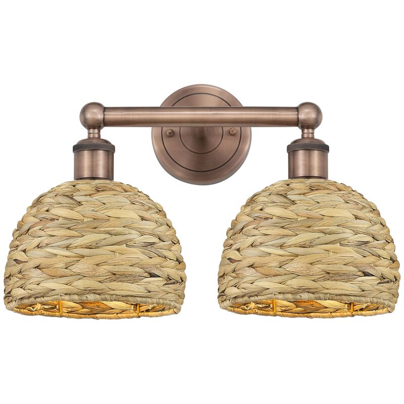 Bruno Marashlian Woven Rattan 17 Inch Bath Vanity Light by Innovations Lighting