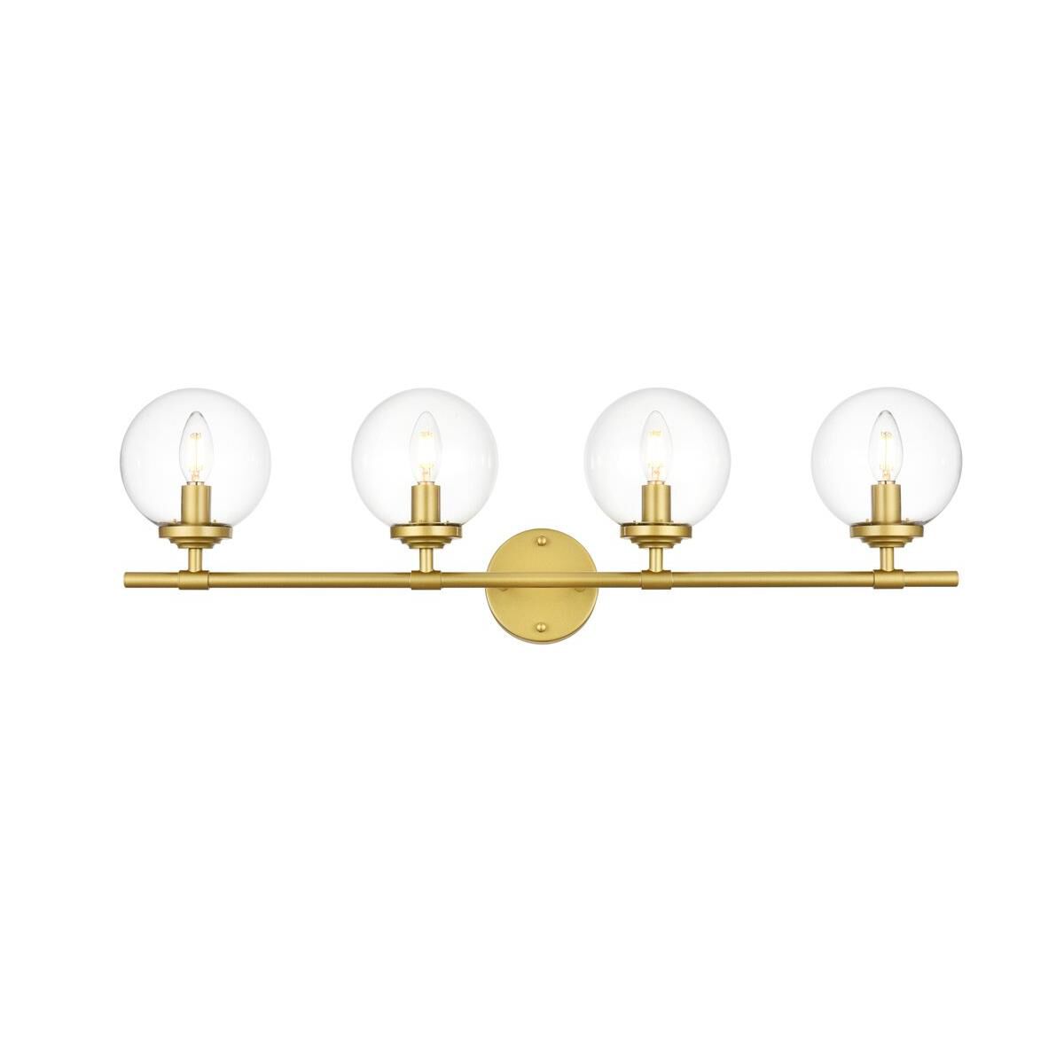 Ingrid 33 Inch 4 Light Bath Vanity Light by Elegant Lighting