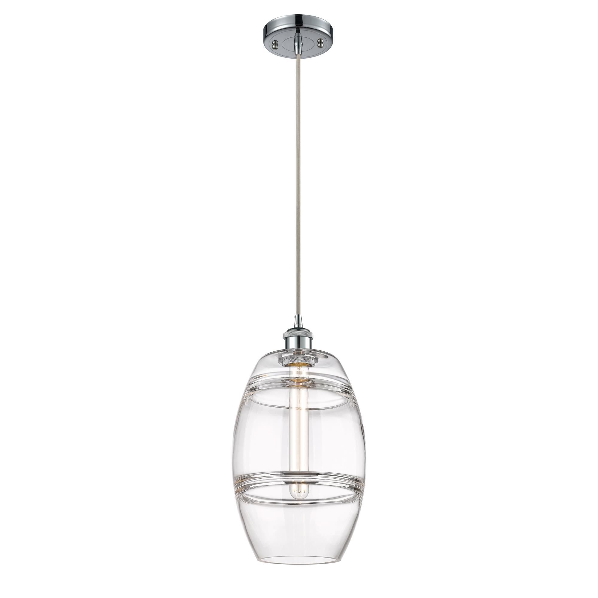 Shown in Polished Chrome finish and Clear glass