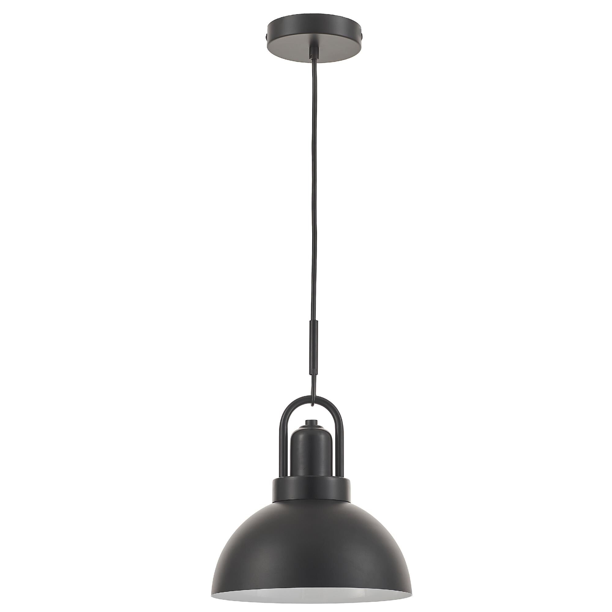 Shown in Matte Black finish and Matte Black shade