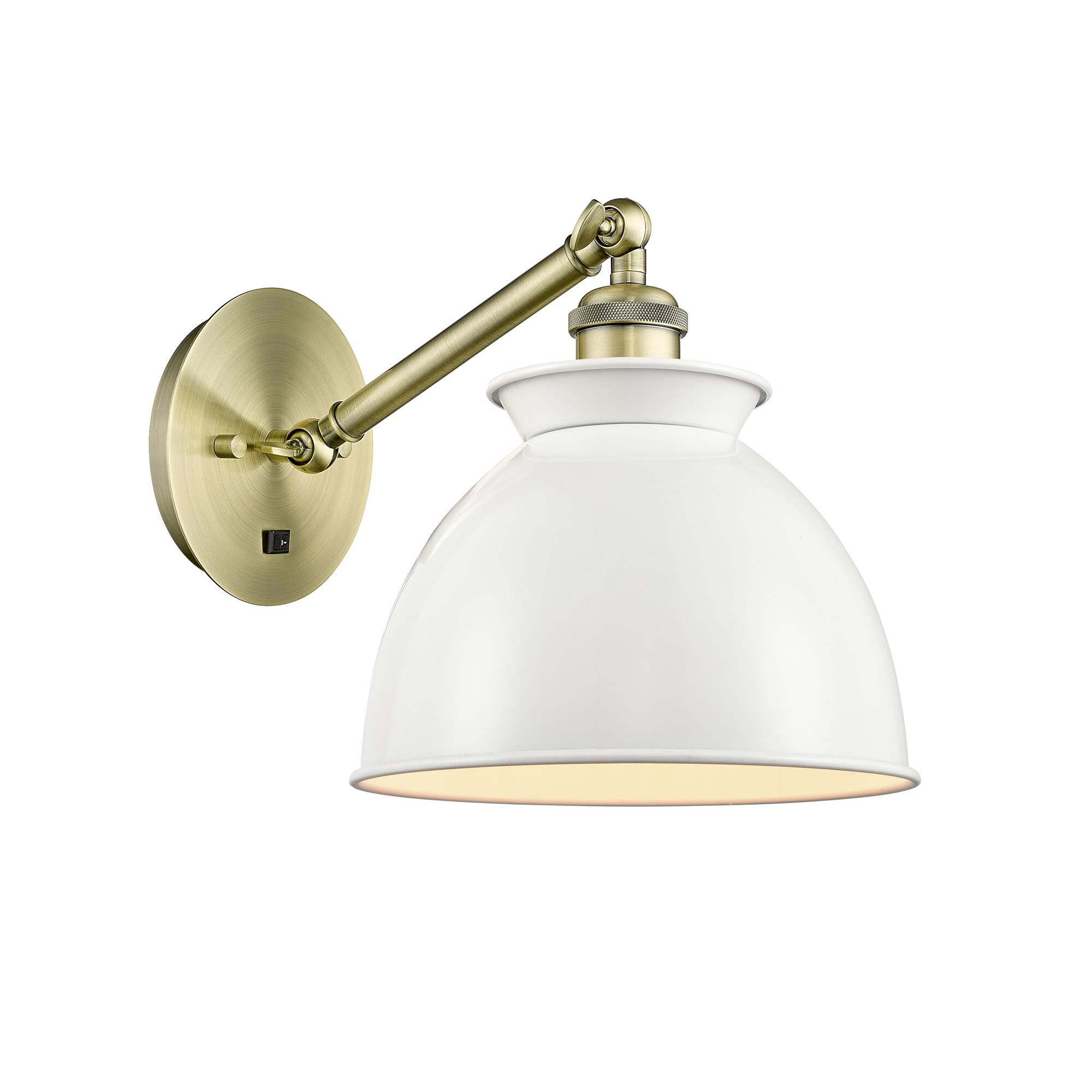 Bruno Marashlian Adirondack 8 Inch Wall Swing Lamp by Innovations Lighting