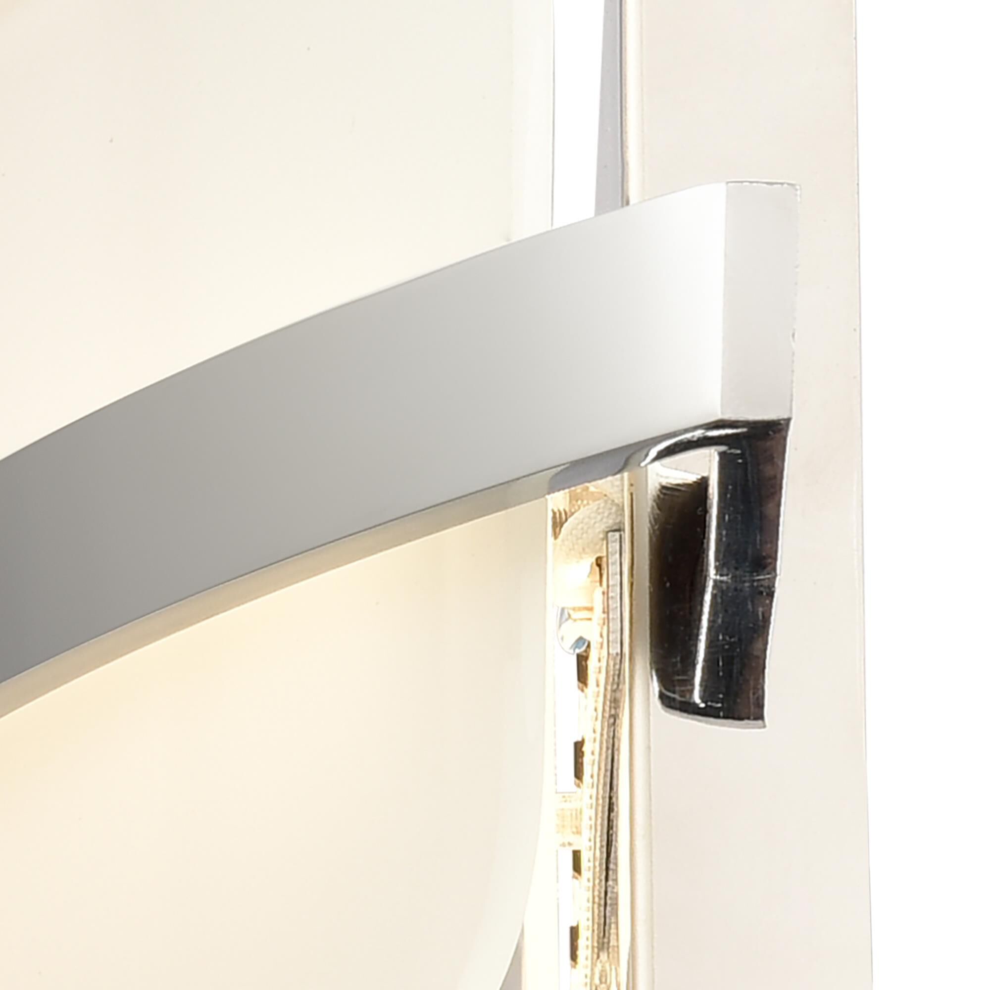 Shown in Chrome finish and Opal Etched glass