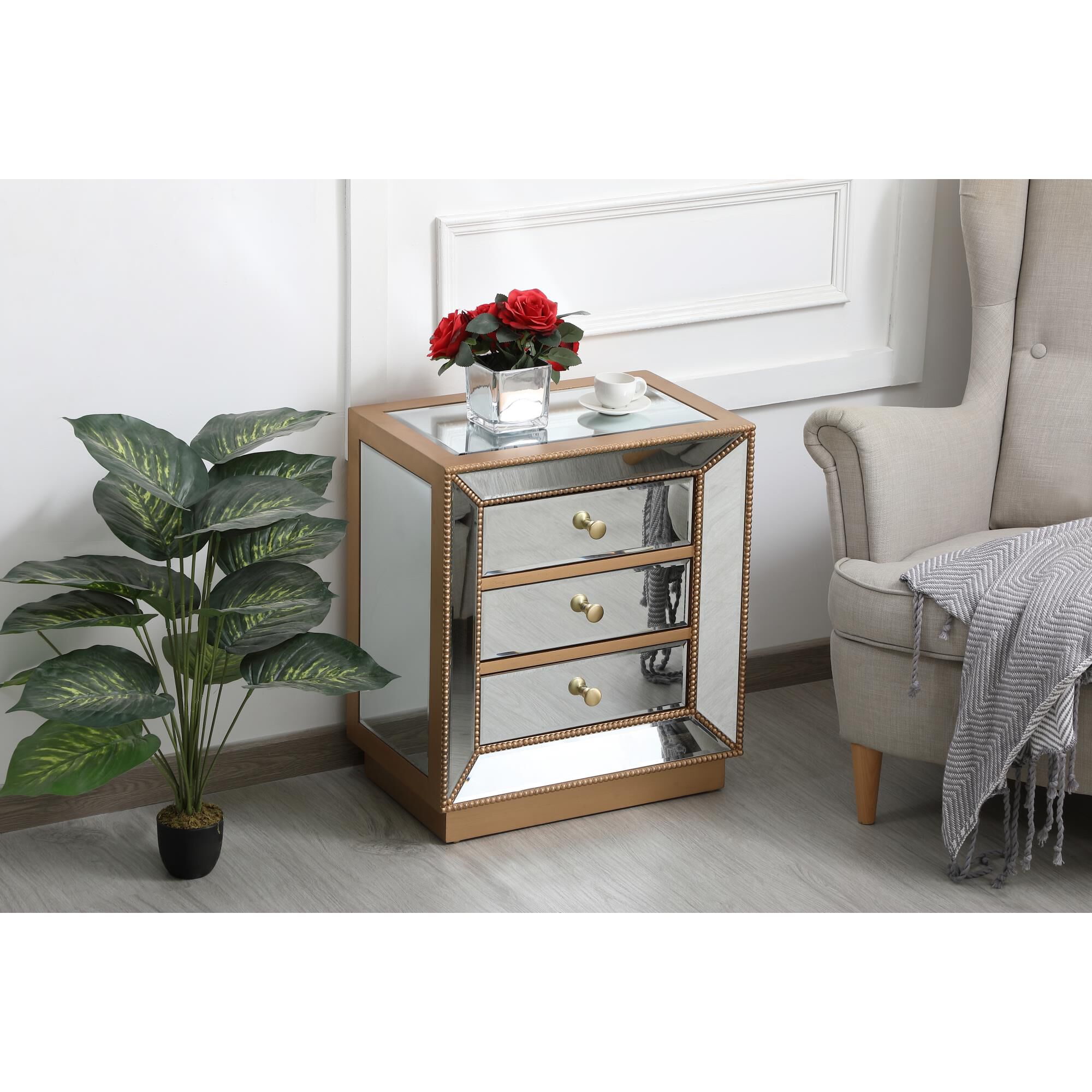 Remi End Table by Elegant Decor