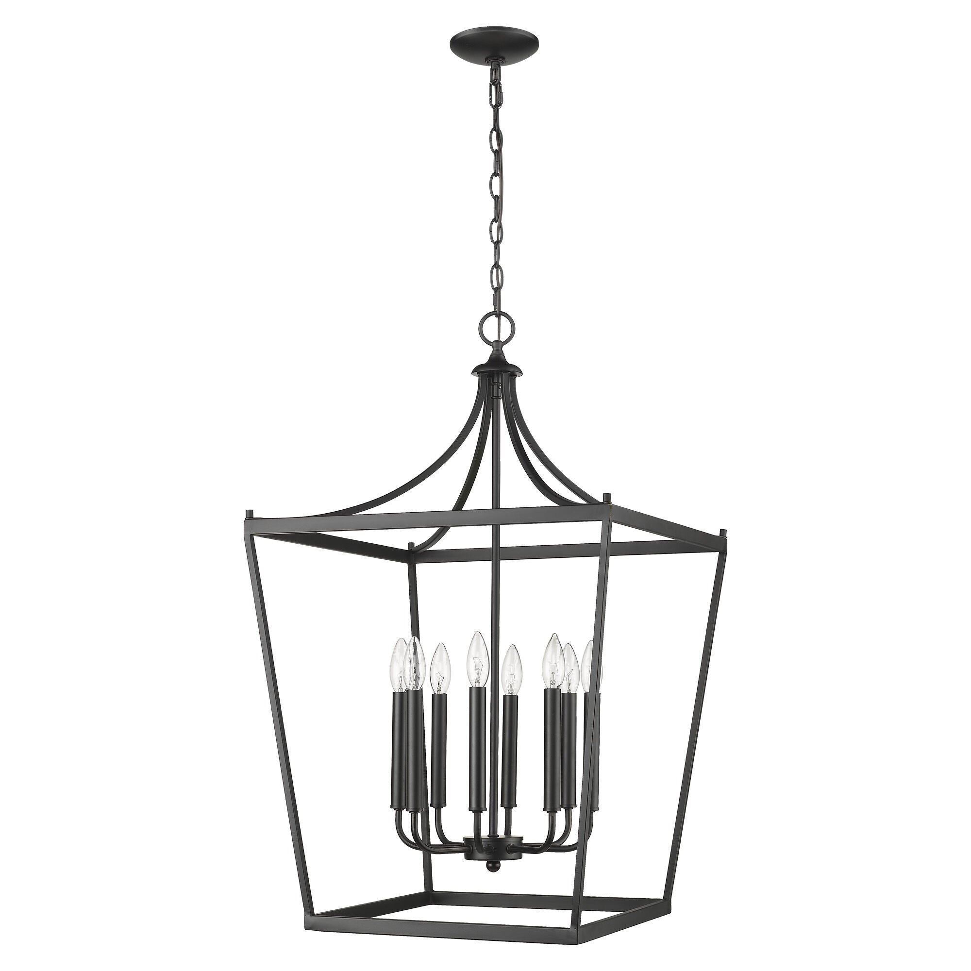 Shown in Matte Black finish and -- glass and -- shade