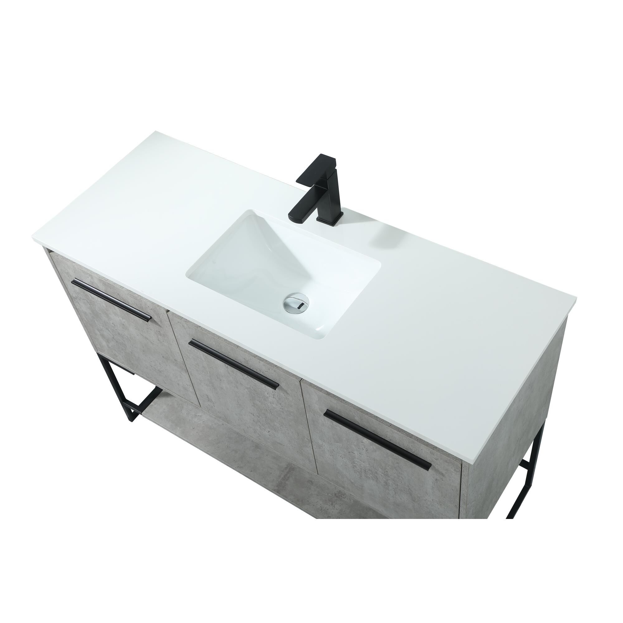 Shown in Concrete Grey finish