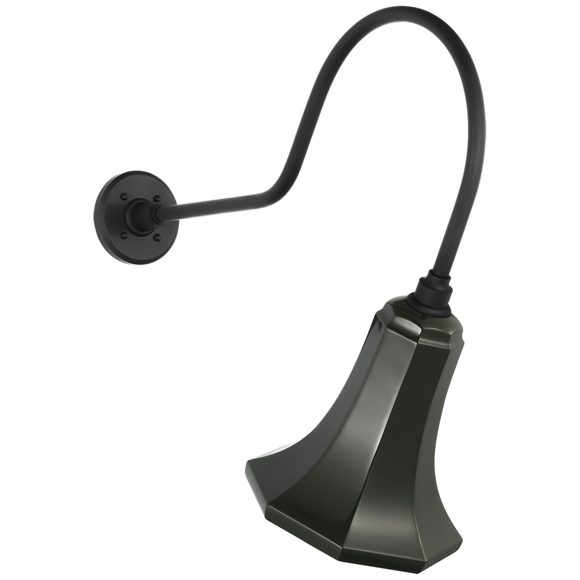 Shown in Matte Black finish and Green shade