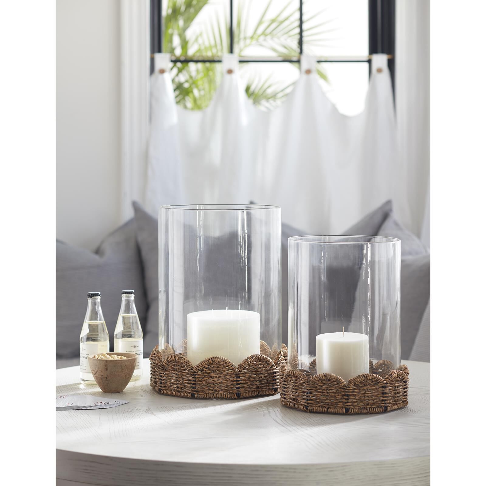 Haven 12 Inch Hurricane Candle Holder by Regina Andrew