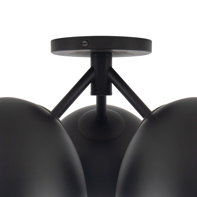 Ryan Pauly Fosso 17 Inch 3 Light Semi Flush Mount by Kuzco