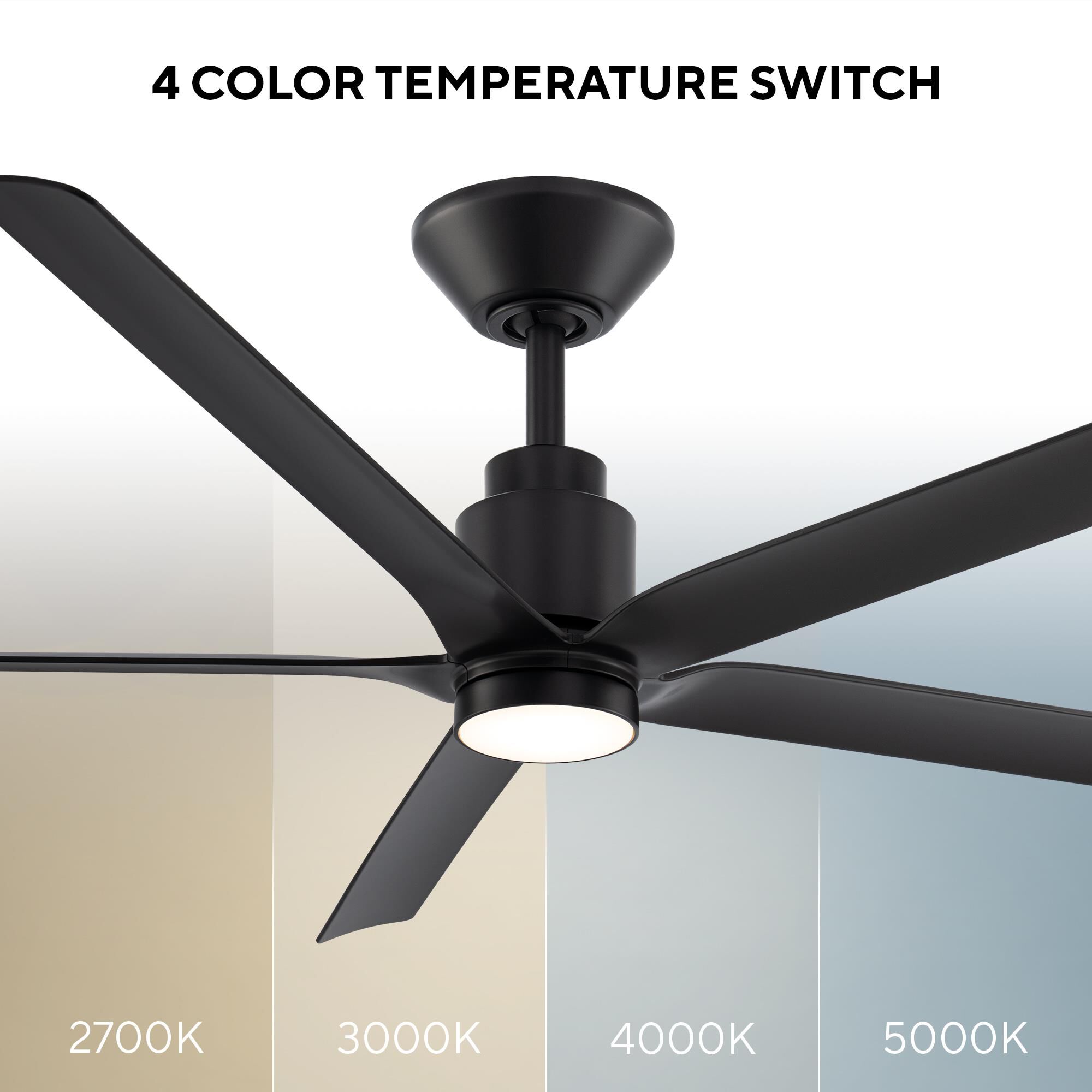 Smooth 56 Inch Ceiling Fan with Light Kit by Modern Forms