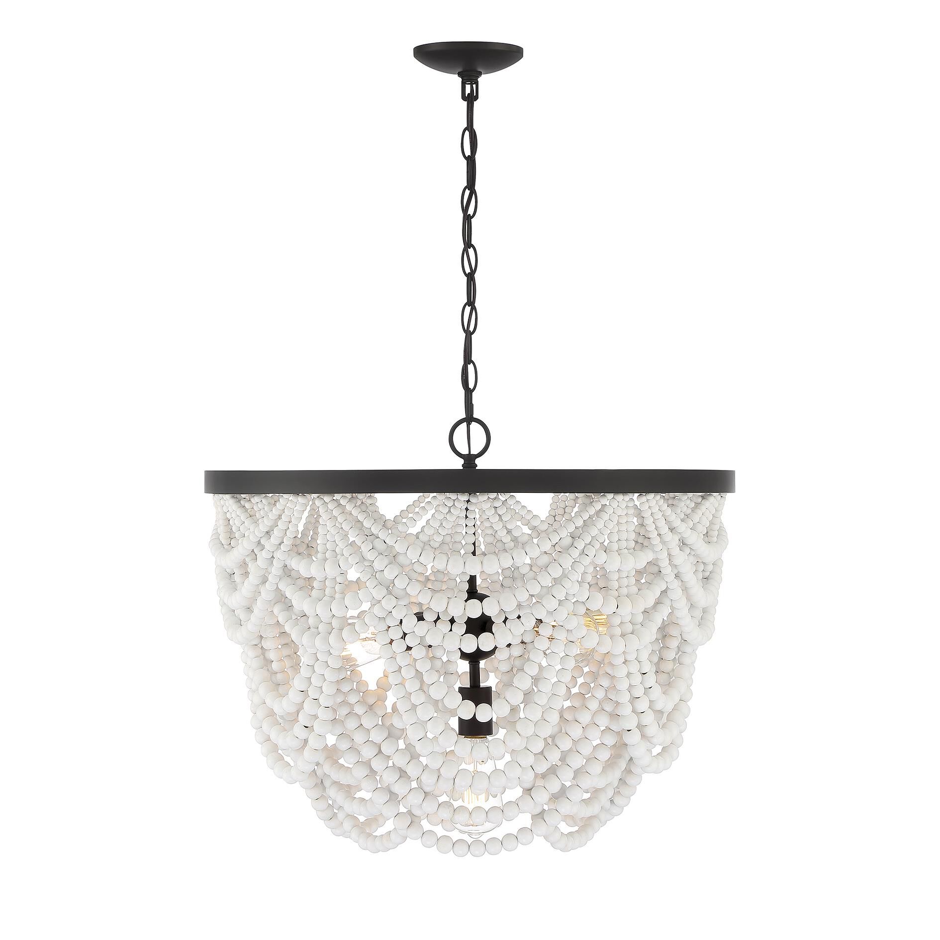 24 Inch 5 Light LED Chandelier by Meridian Lighting