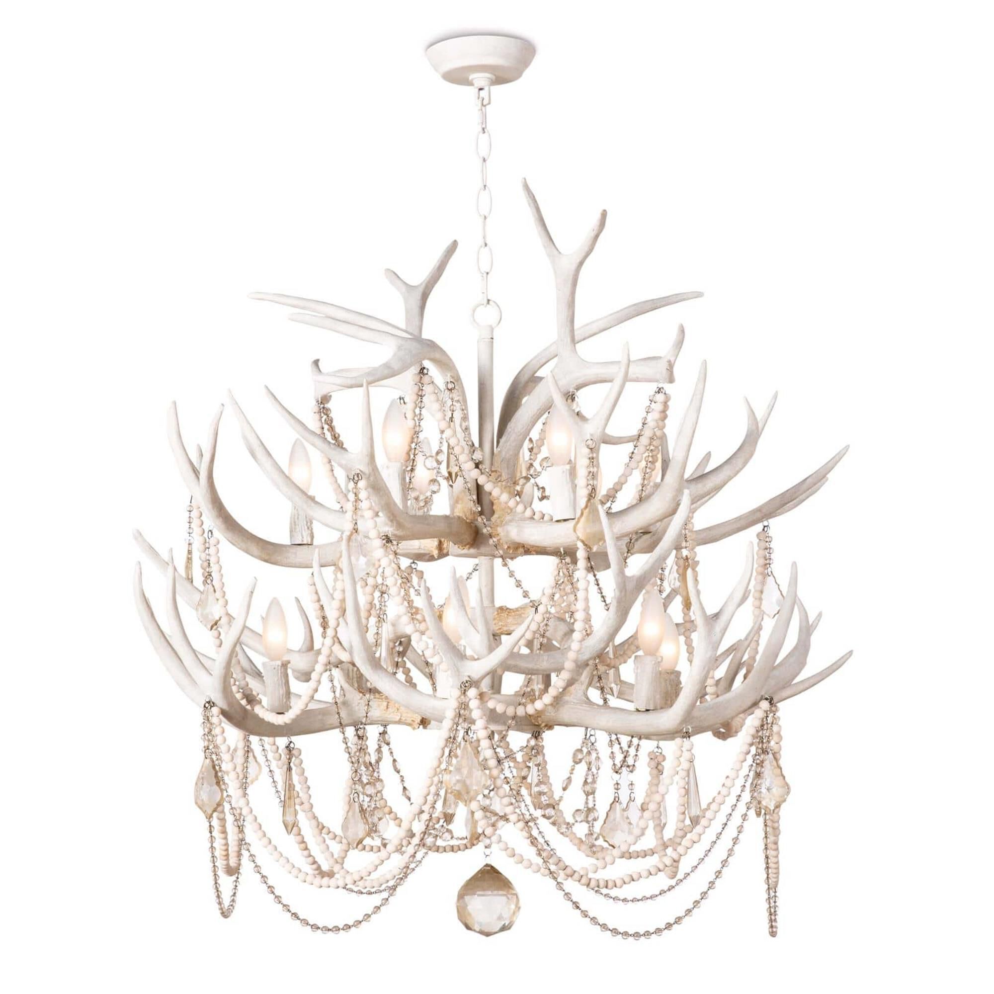 Cheyanne Antler 33 Inch Chandelier by Regina Andrew