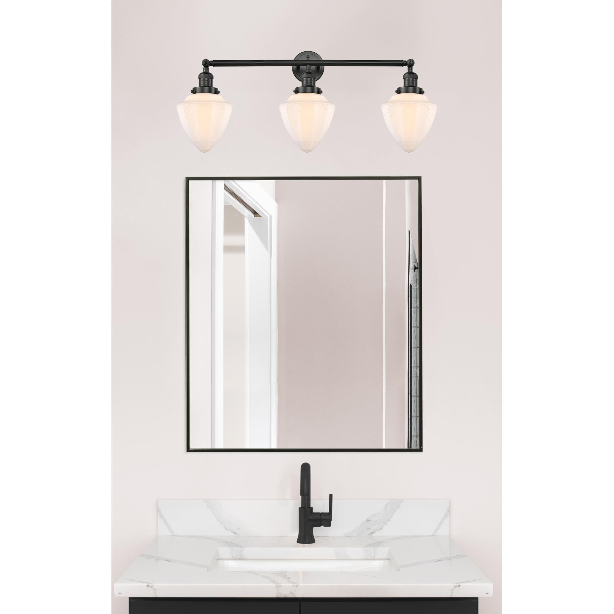 Bruno Marashlian Bullet 33 Inch 3 Light Bath Vanity Light by Innovations Lighting