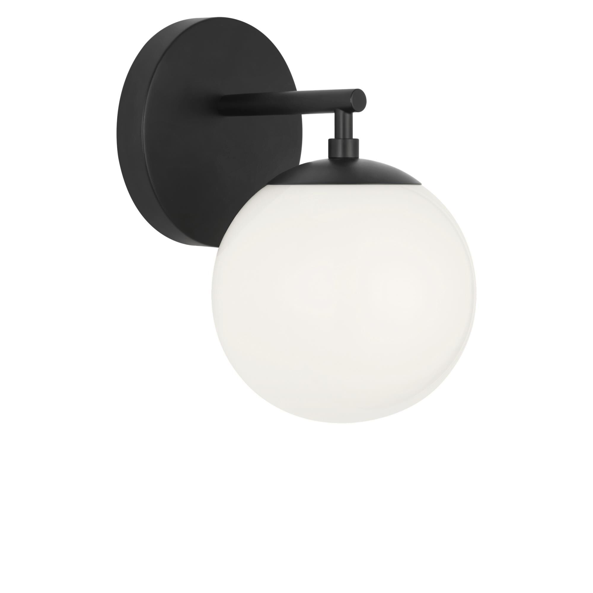 Shown in Midnight Black finish and Clear White glass